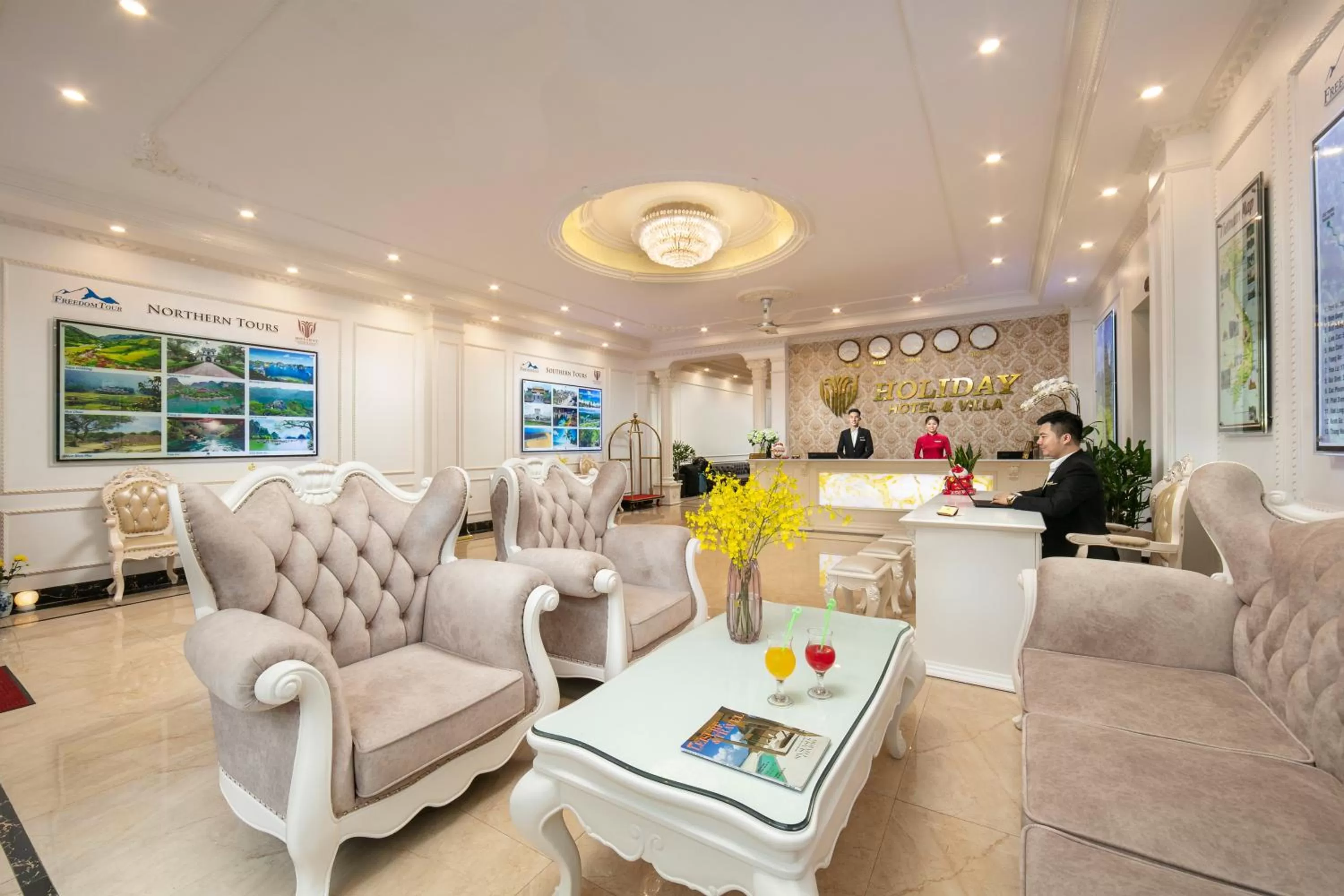 Lobby or reception in Tam Coc Holiday Hotel & Villa