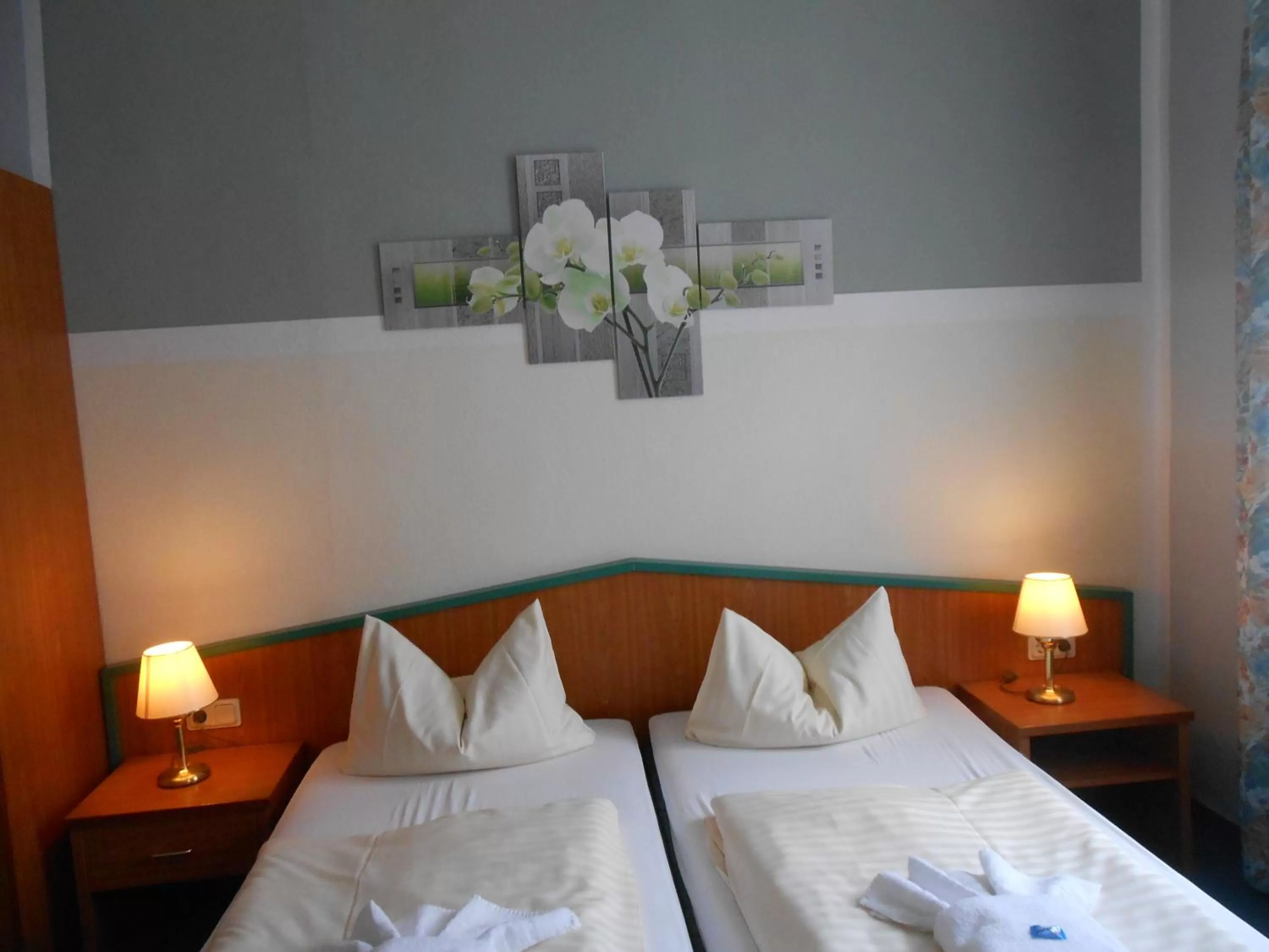 Bed in GreenLine Ferienhotel Forelle