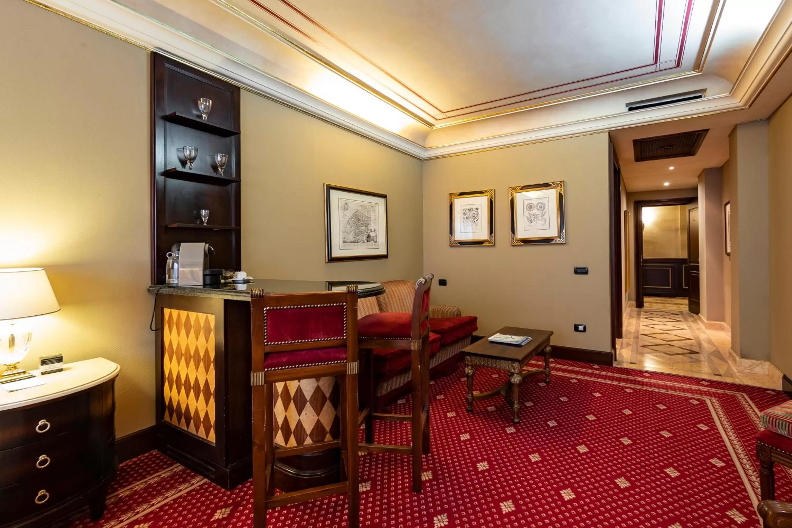 Seating area in River Chateau Hotel