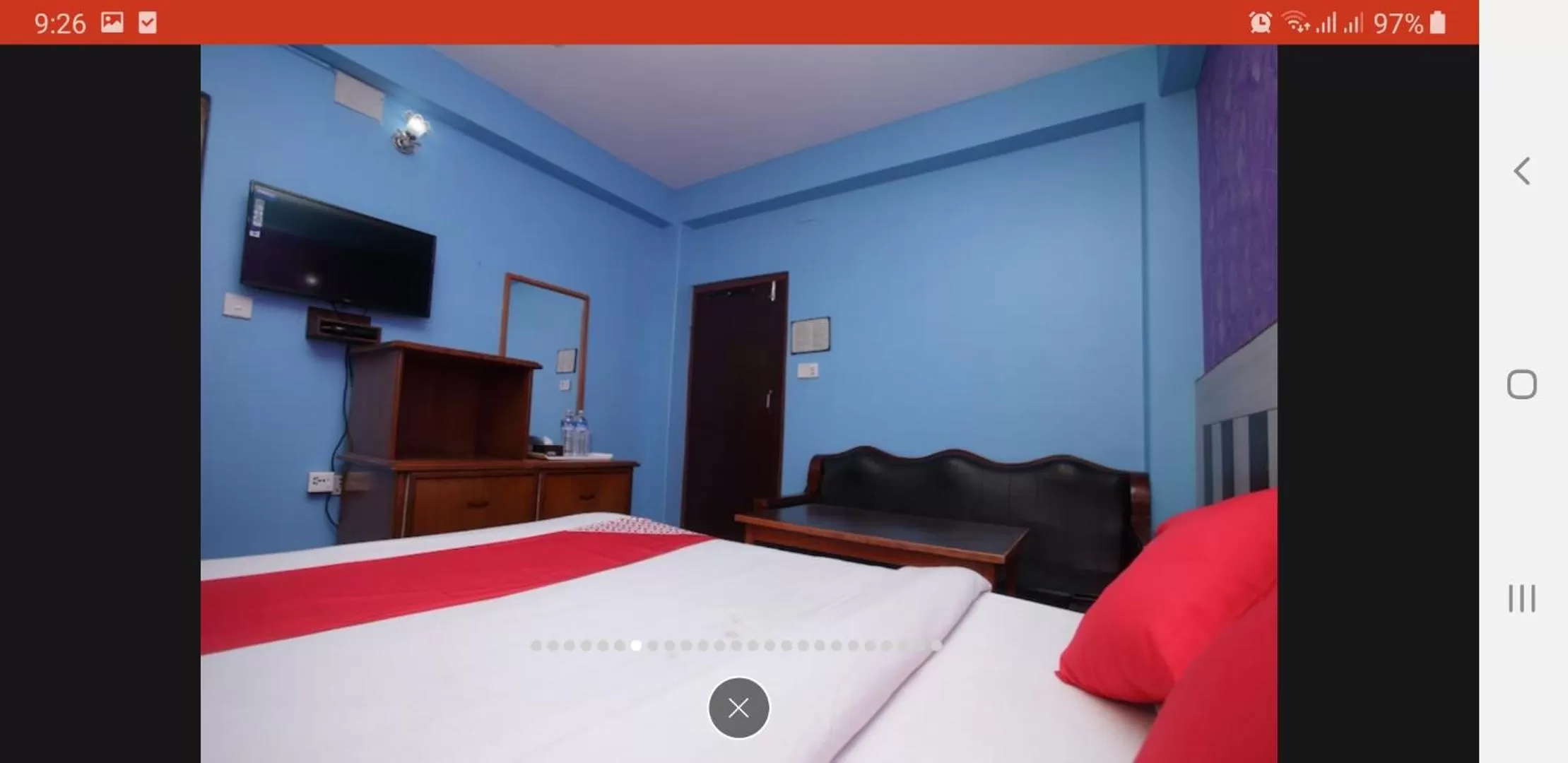 Bed in Hotel Middle Point Pvt Ltd