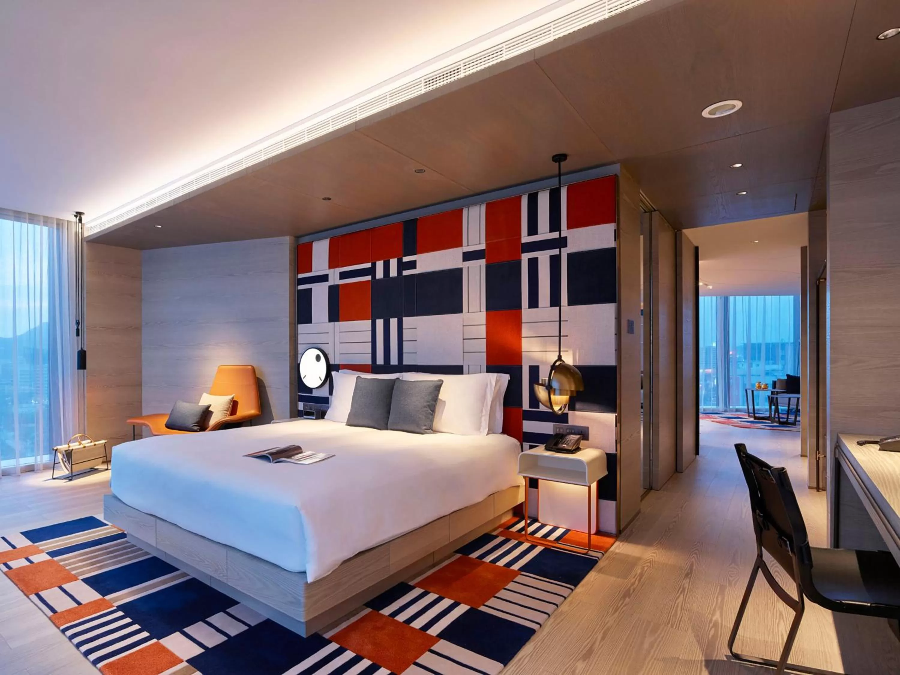 Photo of the whole room, Bed in Hotel Indigo Kaohsiung Central Park by IHG