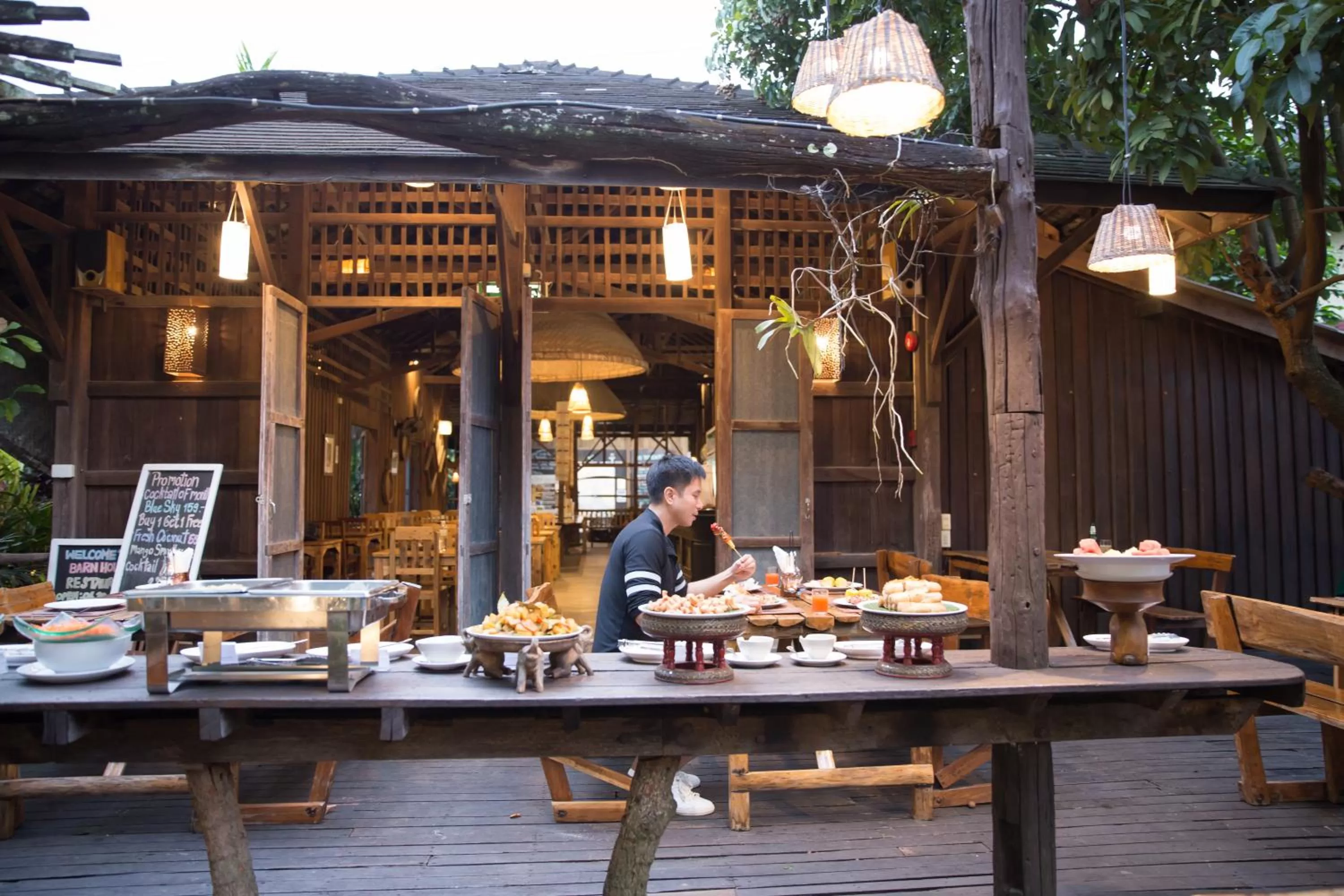 Dining area in Eco Resort Chiang Mai