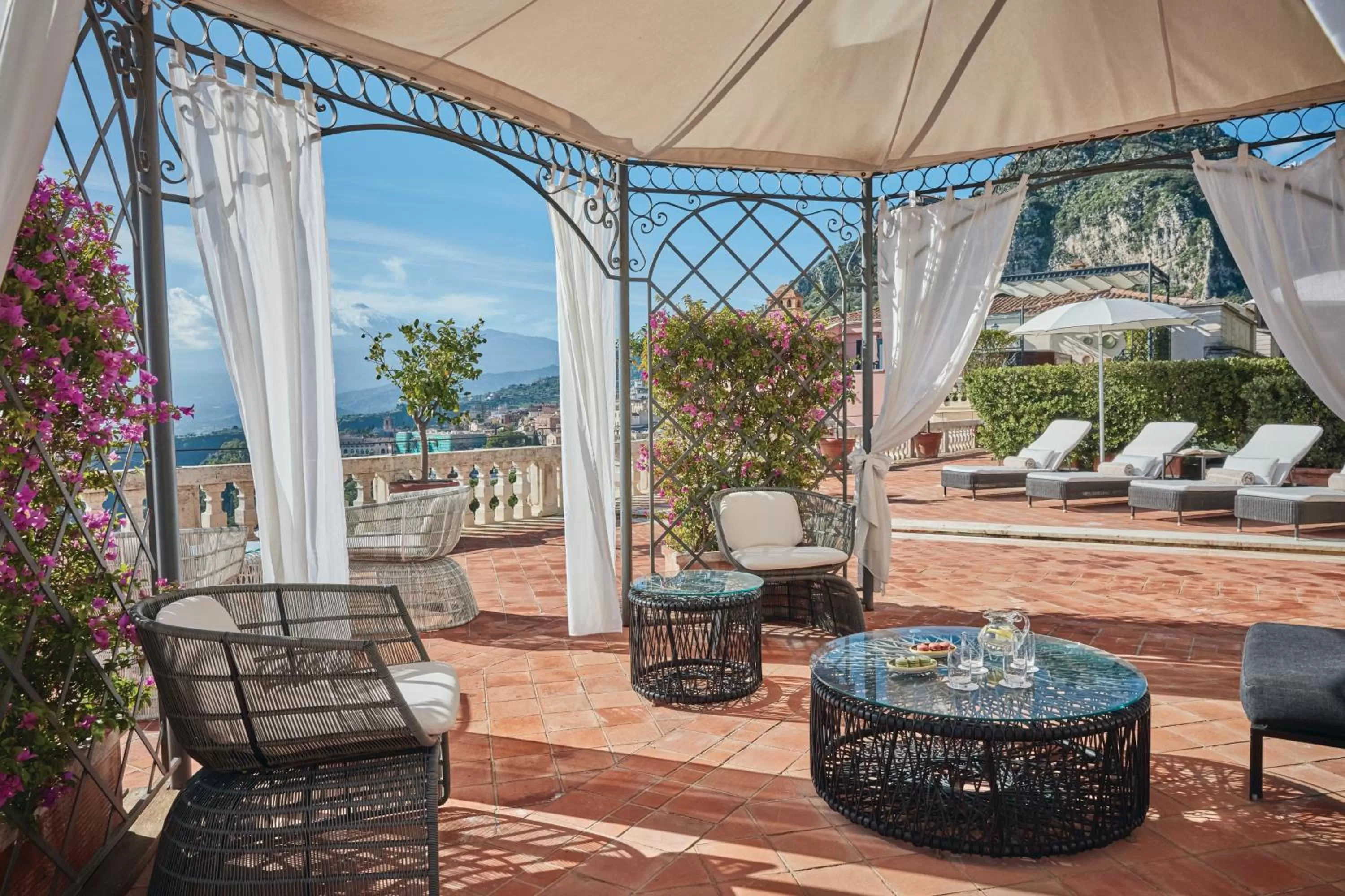 Balcony/Terrace in Grand Hotel Timeo, A Belmond Hotel, Taormina