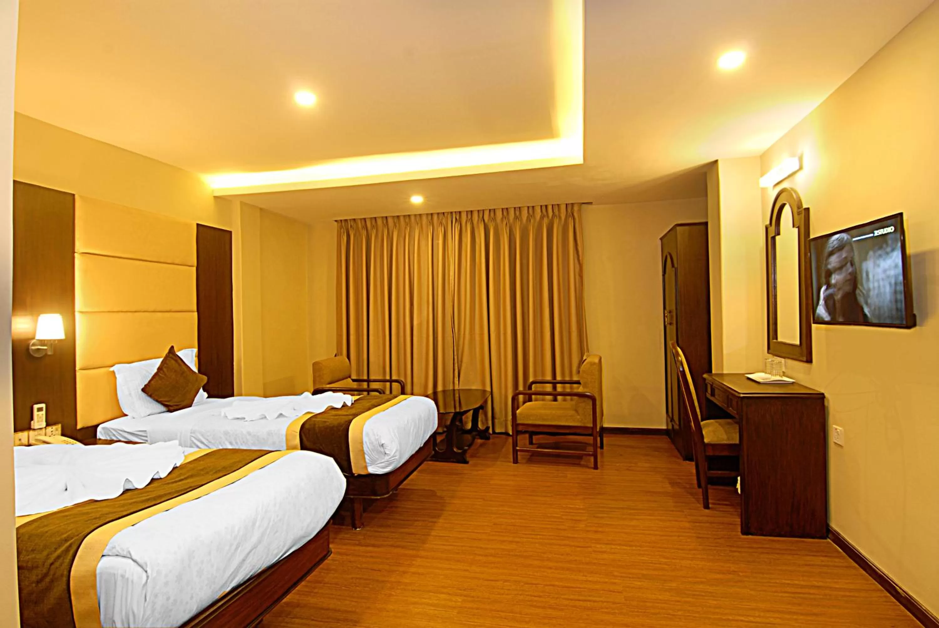 Bed in Kathmandu Grand Hotel