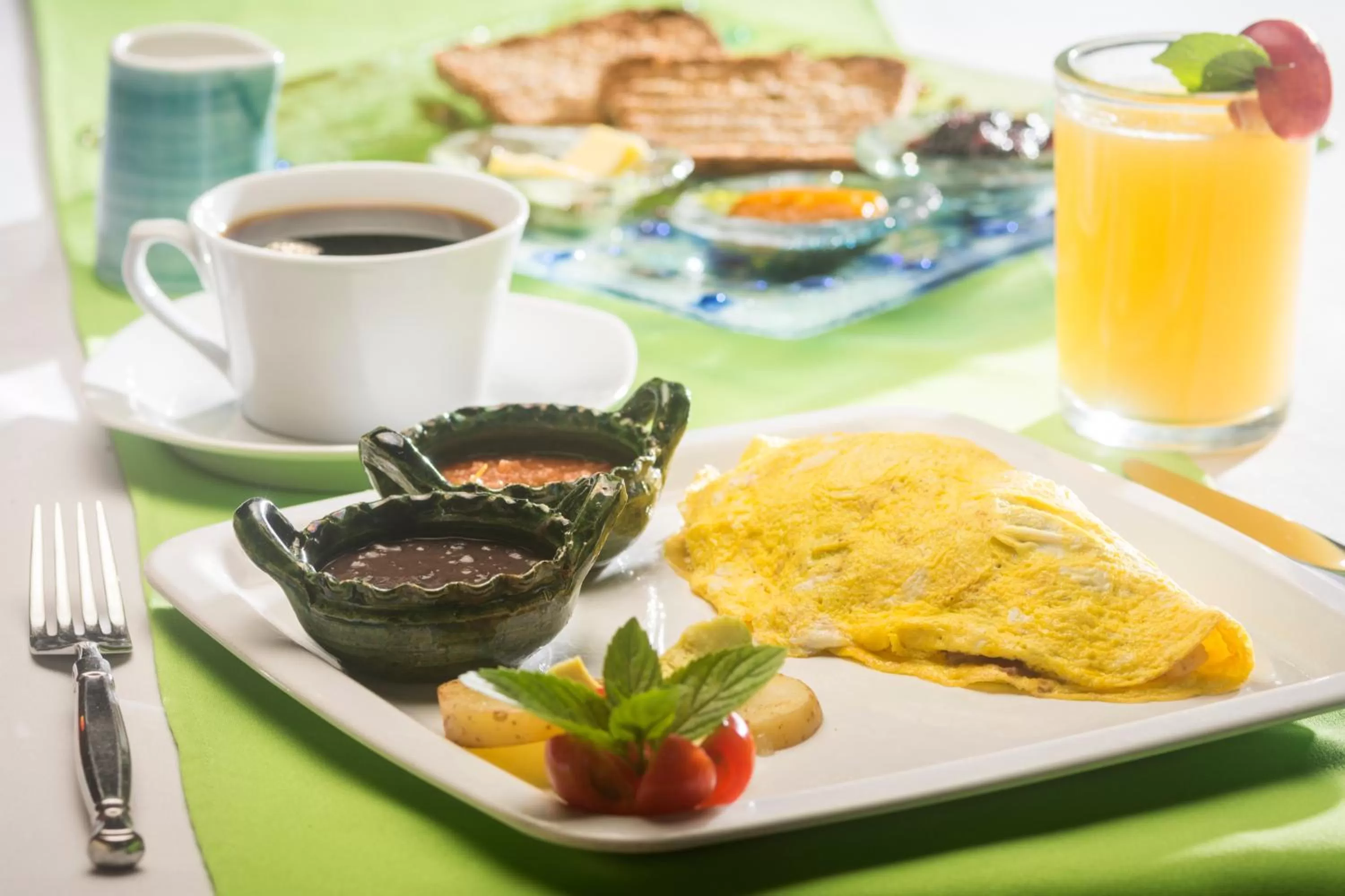 Breakfast in Hotel Villa Mozart y Macondo