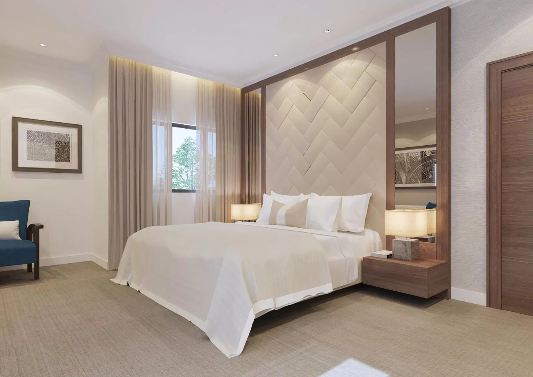 Bed in Plush Hotel,Abuja