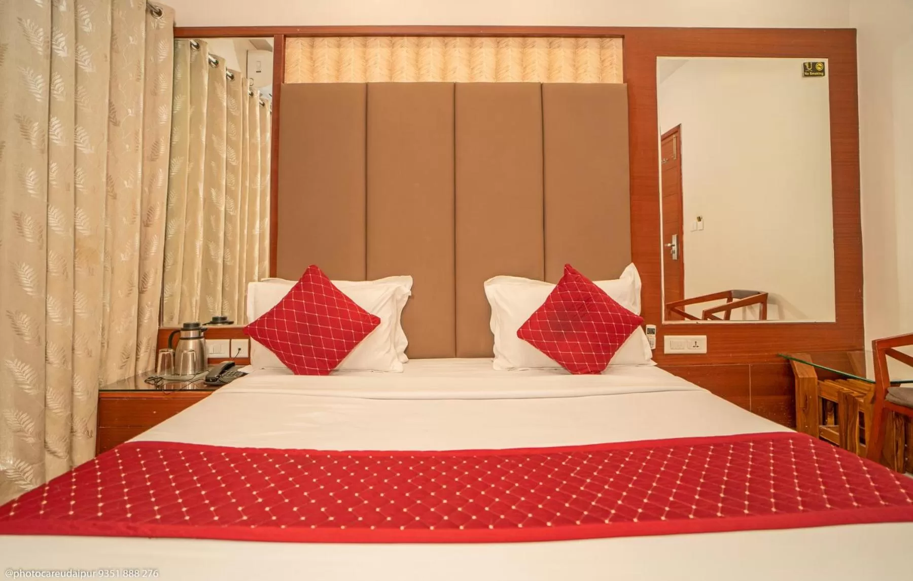 Bed in Uddhav Vilas A Family Hotel