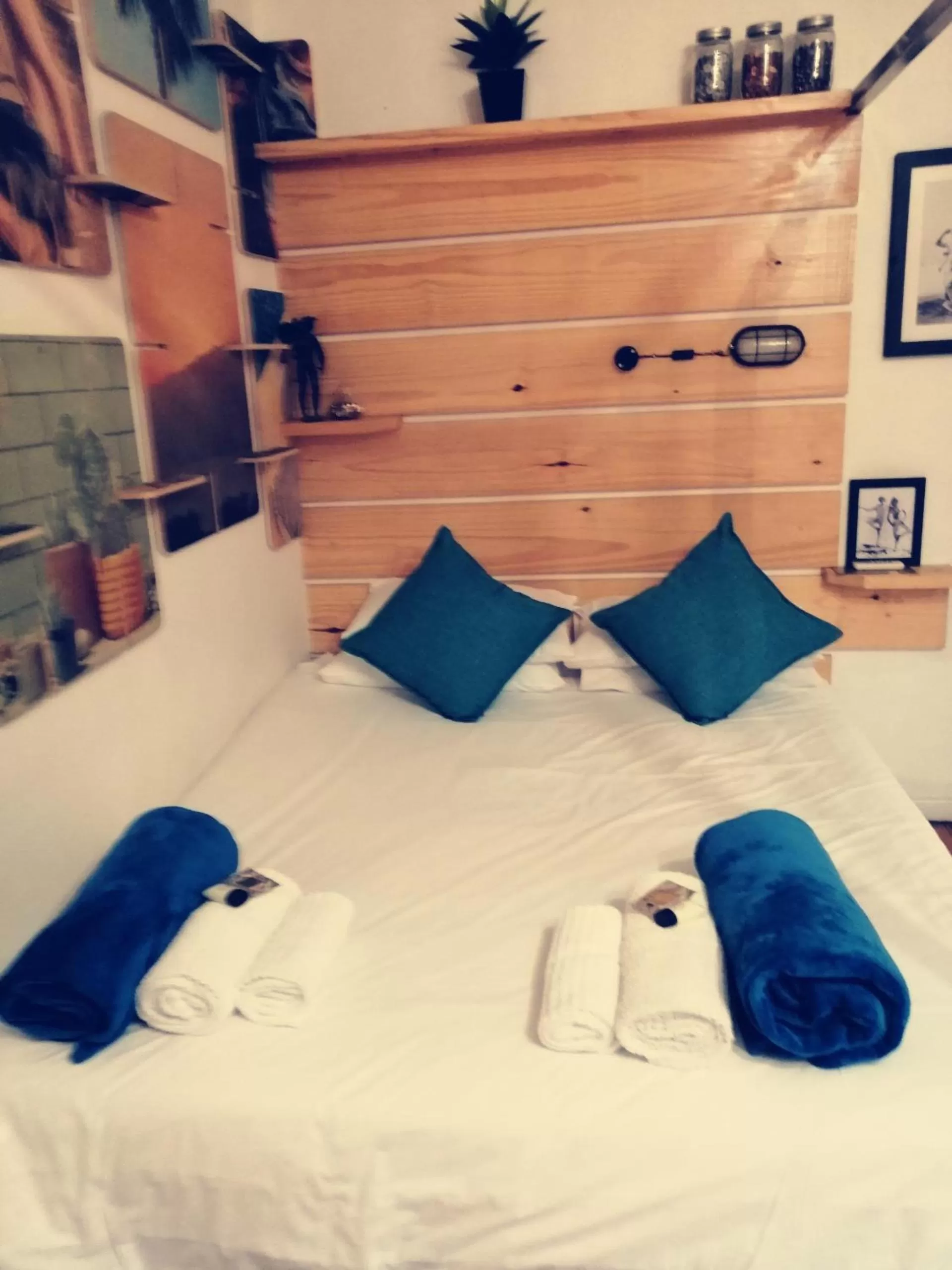 Bed in Daddy Long Legs Art Hotel