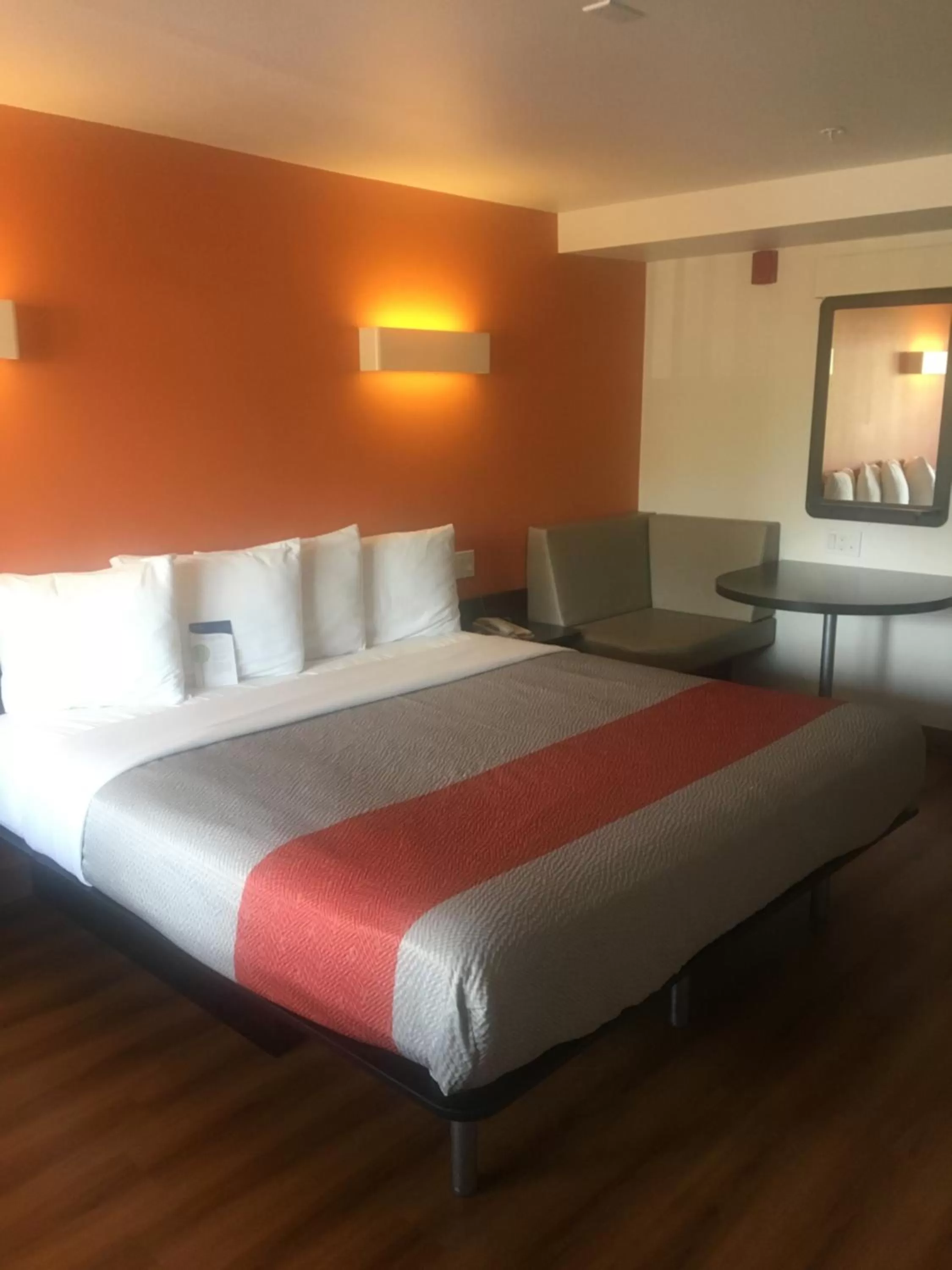 Bed in Motel 6-Bremerton, WA