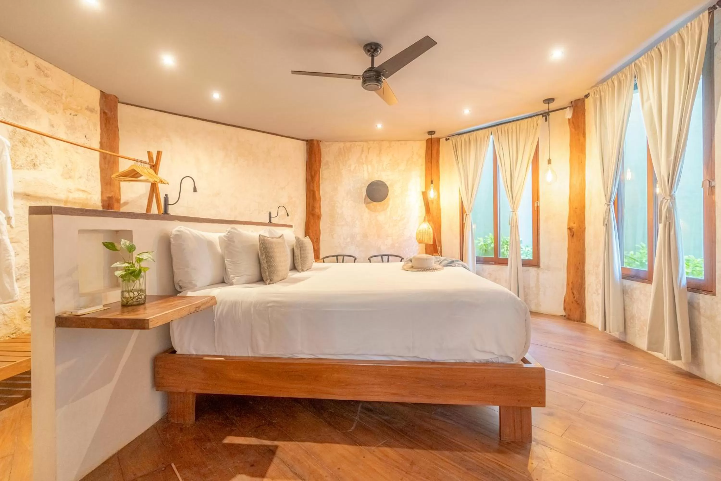 Bed in Casa Ganesh Tulum-Beachfront hotel by Ahau Collection
