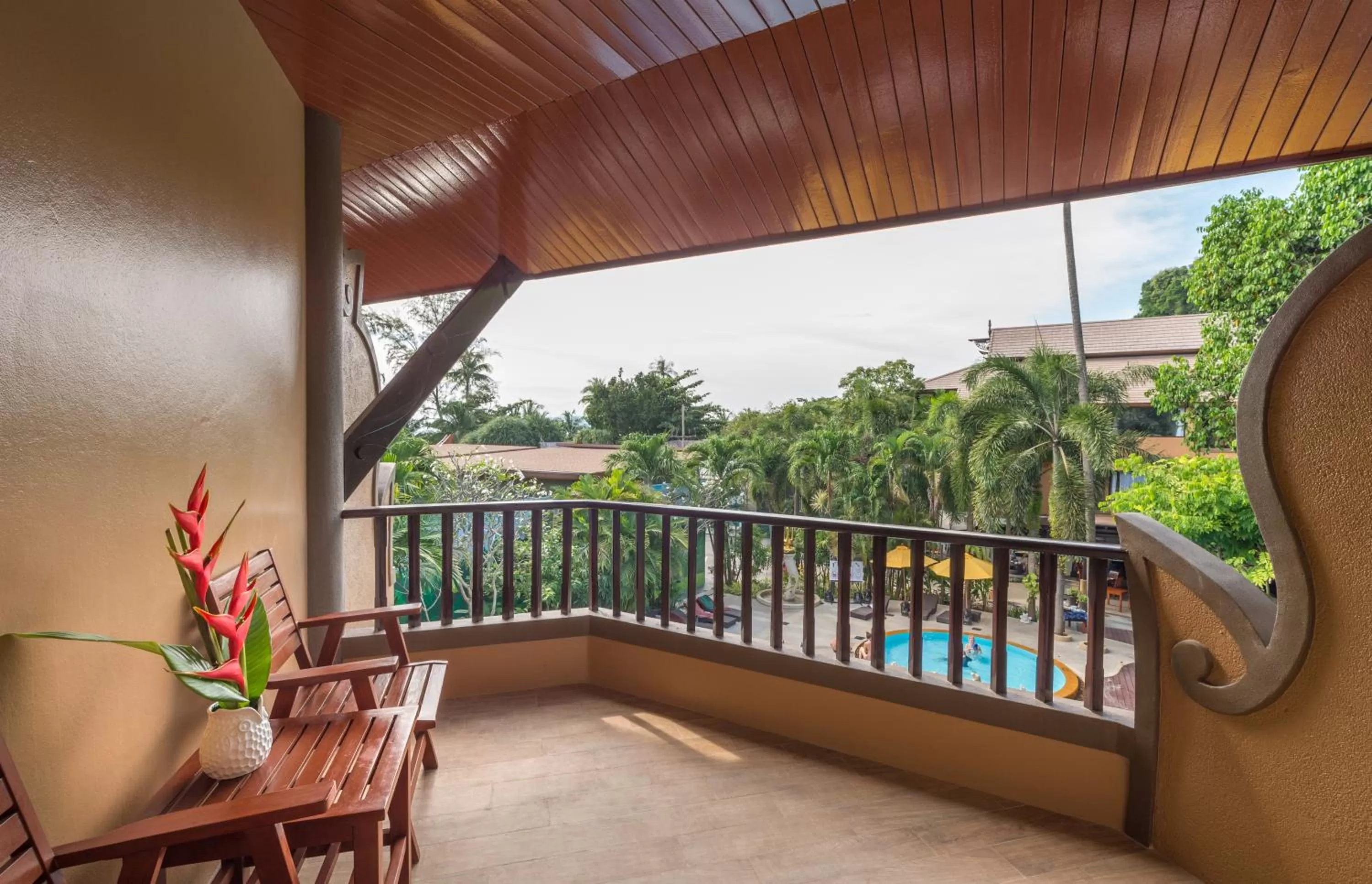 Balcony/Terrace in Aonang Princeville Villa Resort & Spa - GHA WellHotel-Halal Certified, Krabi, Thailand