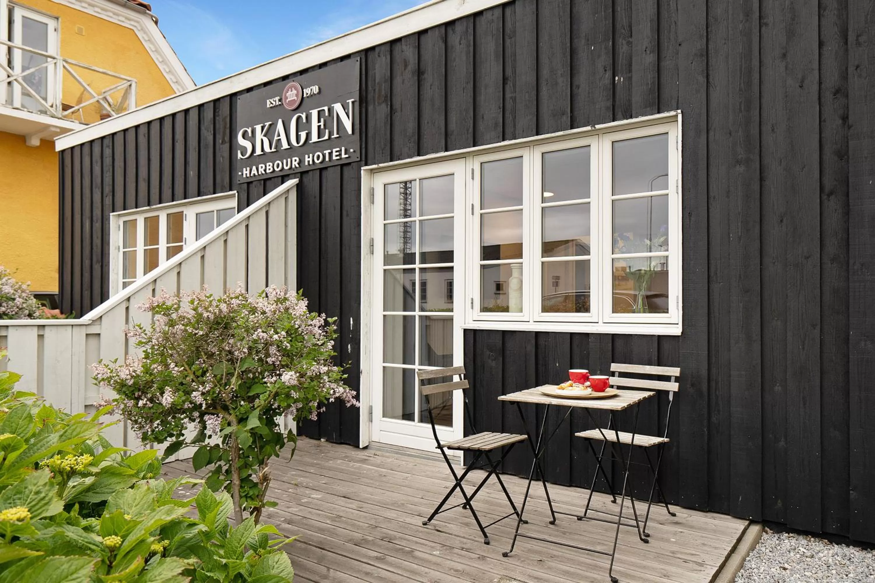 Patio in Skagen Harbour Hotel