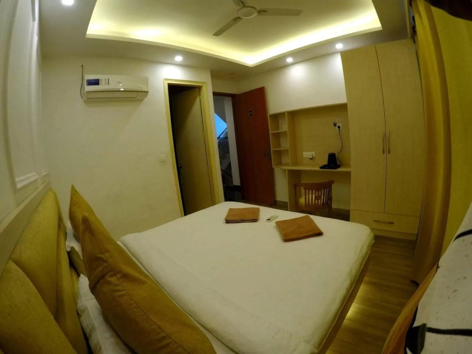 Bed in Hotel The Moksham