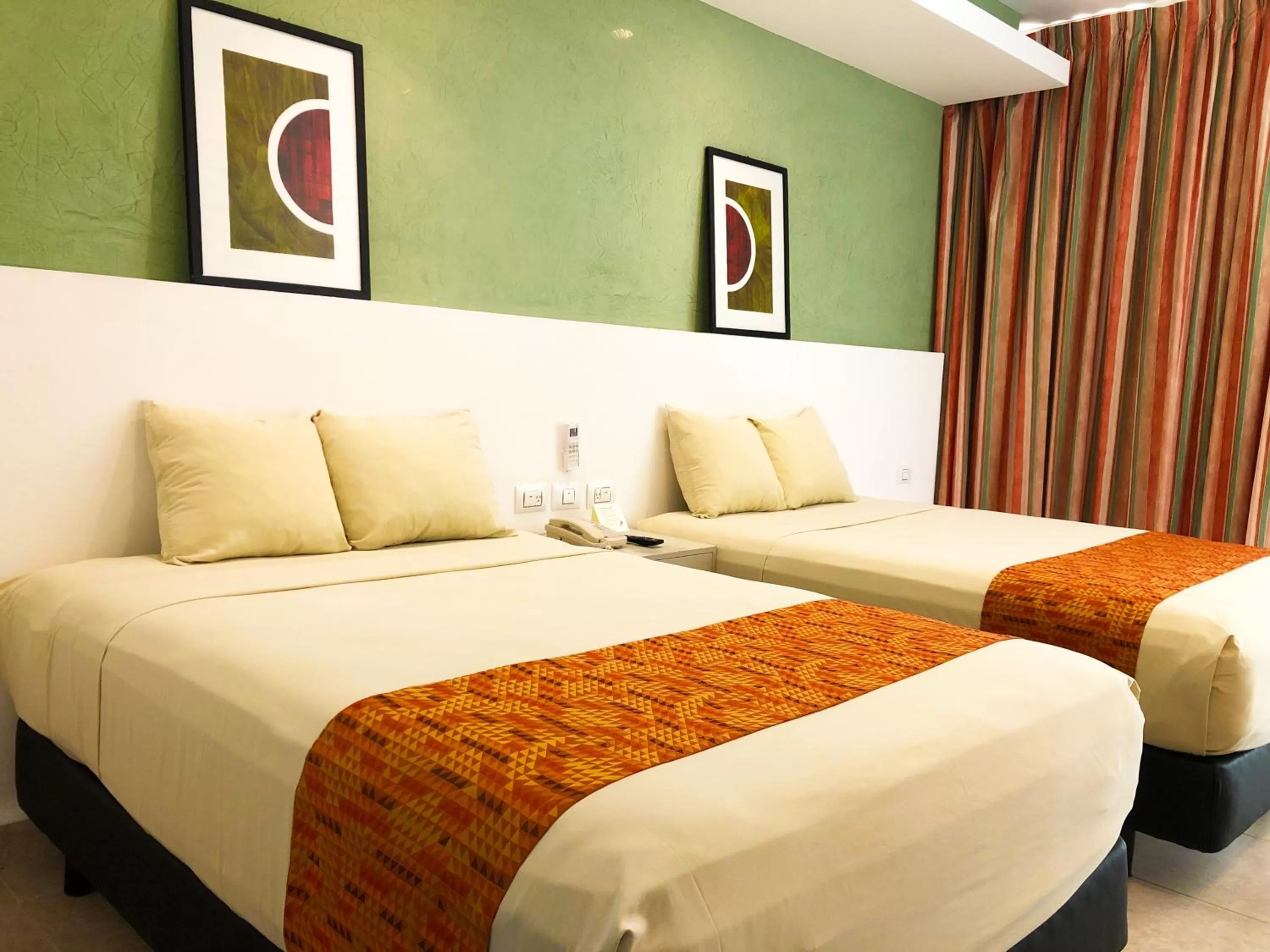 Bed in Hotel Los Cocos Chetumal
