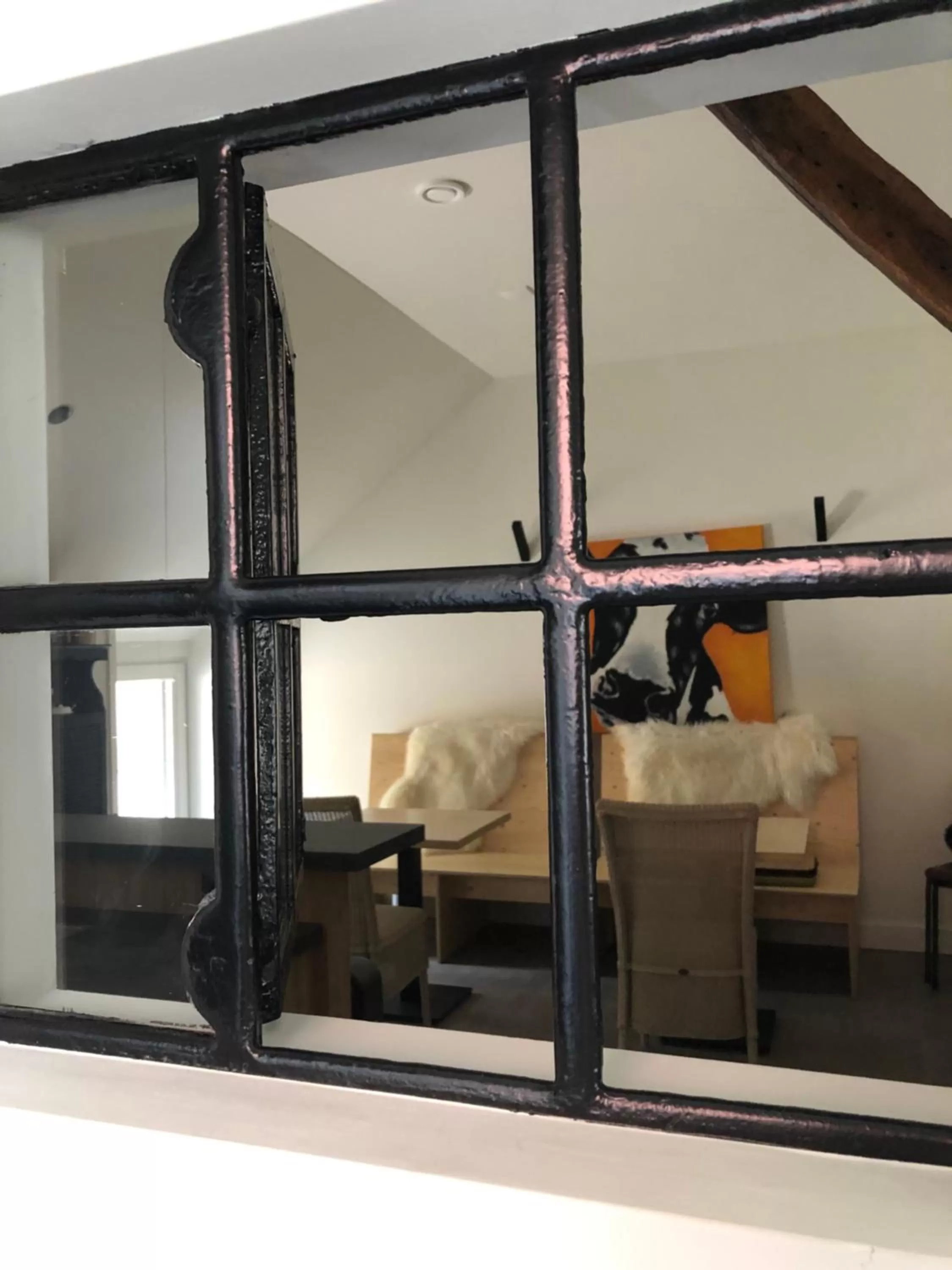 Dining area, Bed in B&B Otterstee