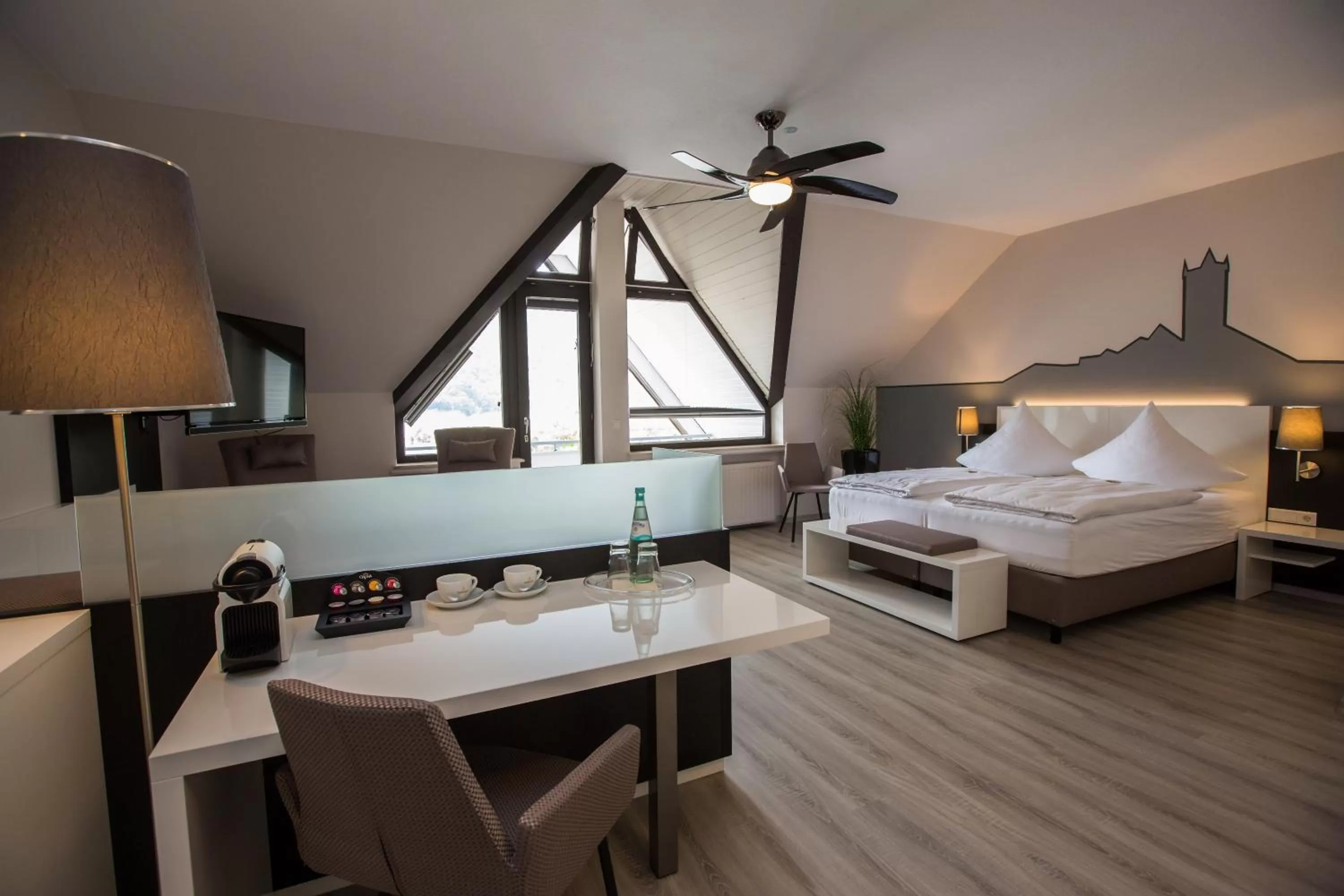 Photo of the whole room, Bed in Hotel Traumblick