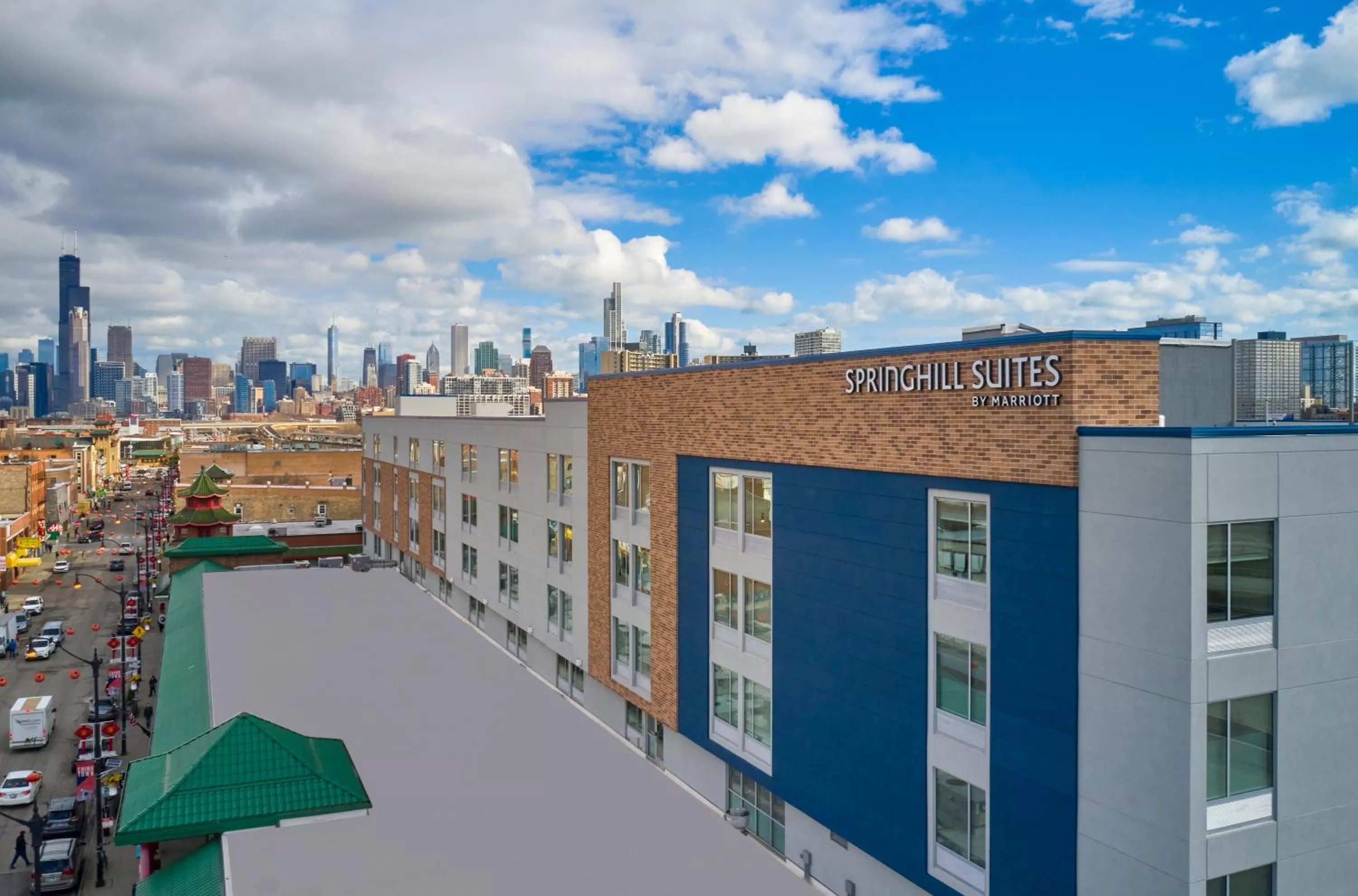 Property building in SpringHill Suites by Marriott Chicago Chinatown
