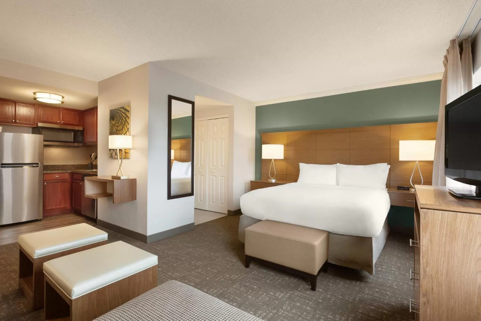 Photo of the whole room, Bed in Staybridge Suites Tampa East- Brandon by IHG