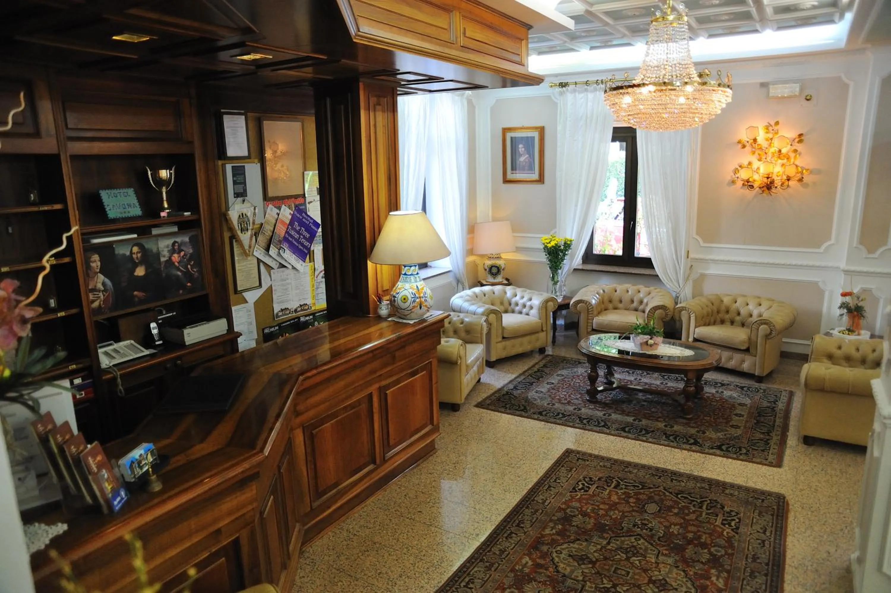 Lobby or reception in Hotel Savona