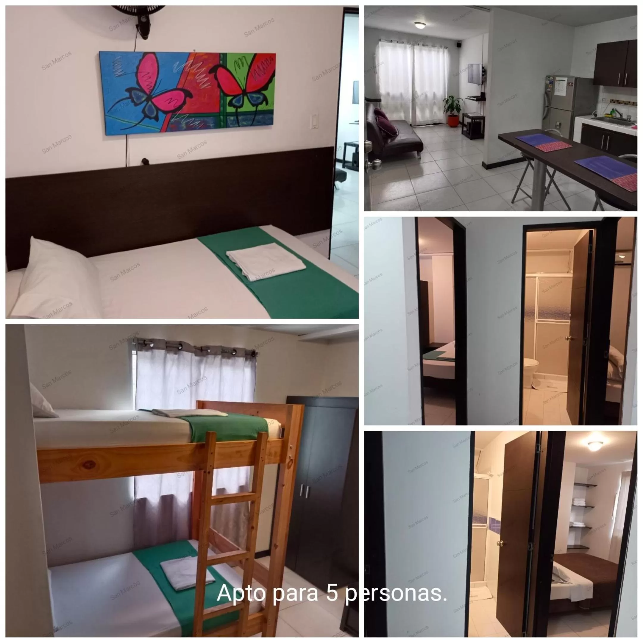 Bed in Apartasuites San Marcos