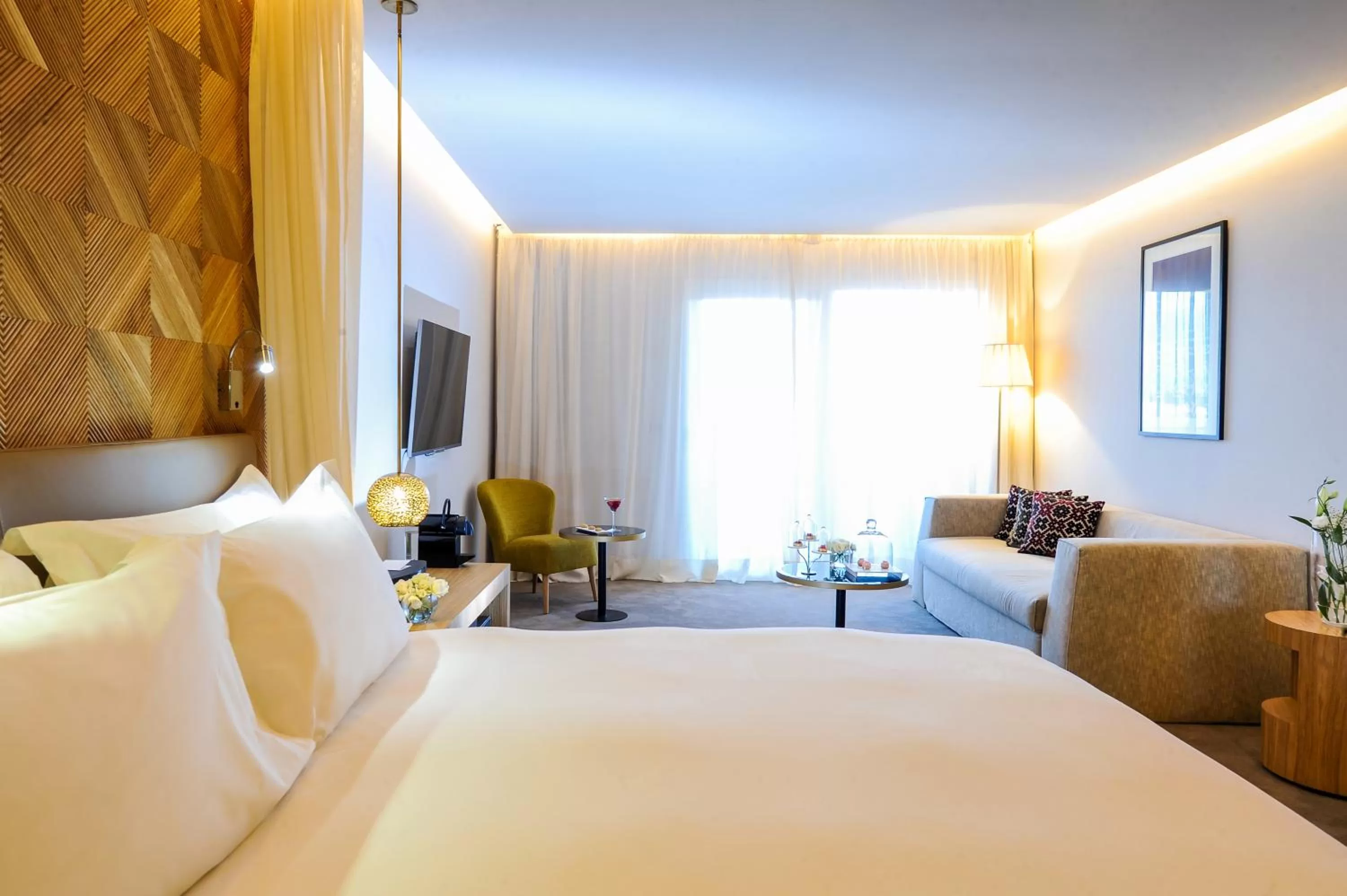 Bed in Sofitel Marrakech Lounge and Spa