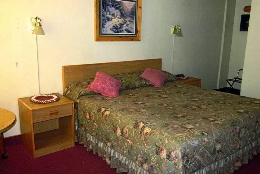 Bed in Color Country Motel