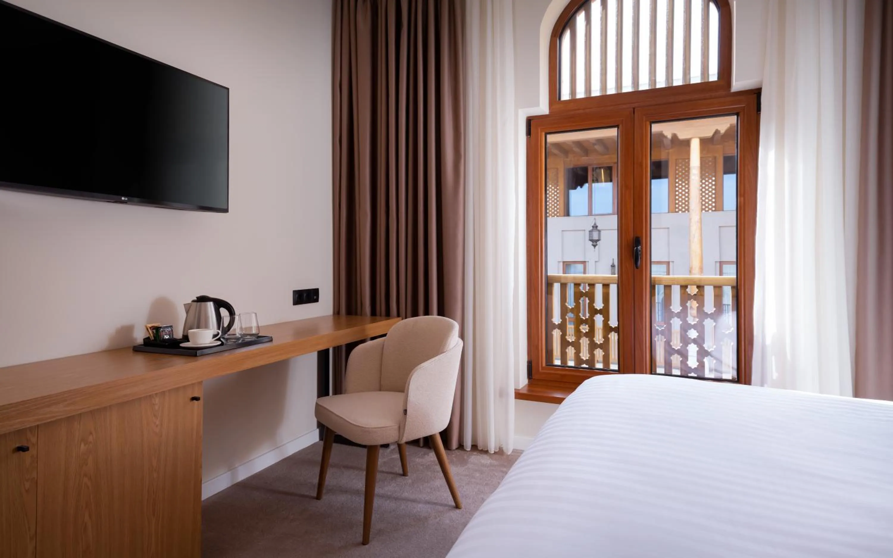 Bed in Mercure Bukhara Old Town