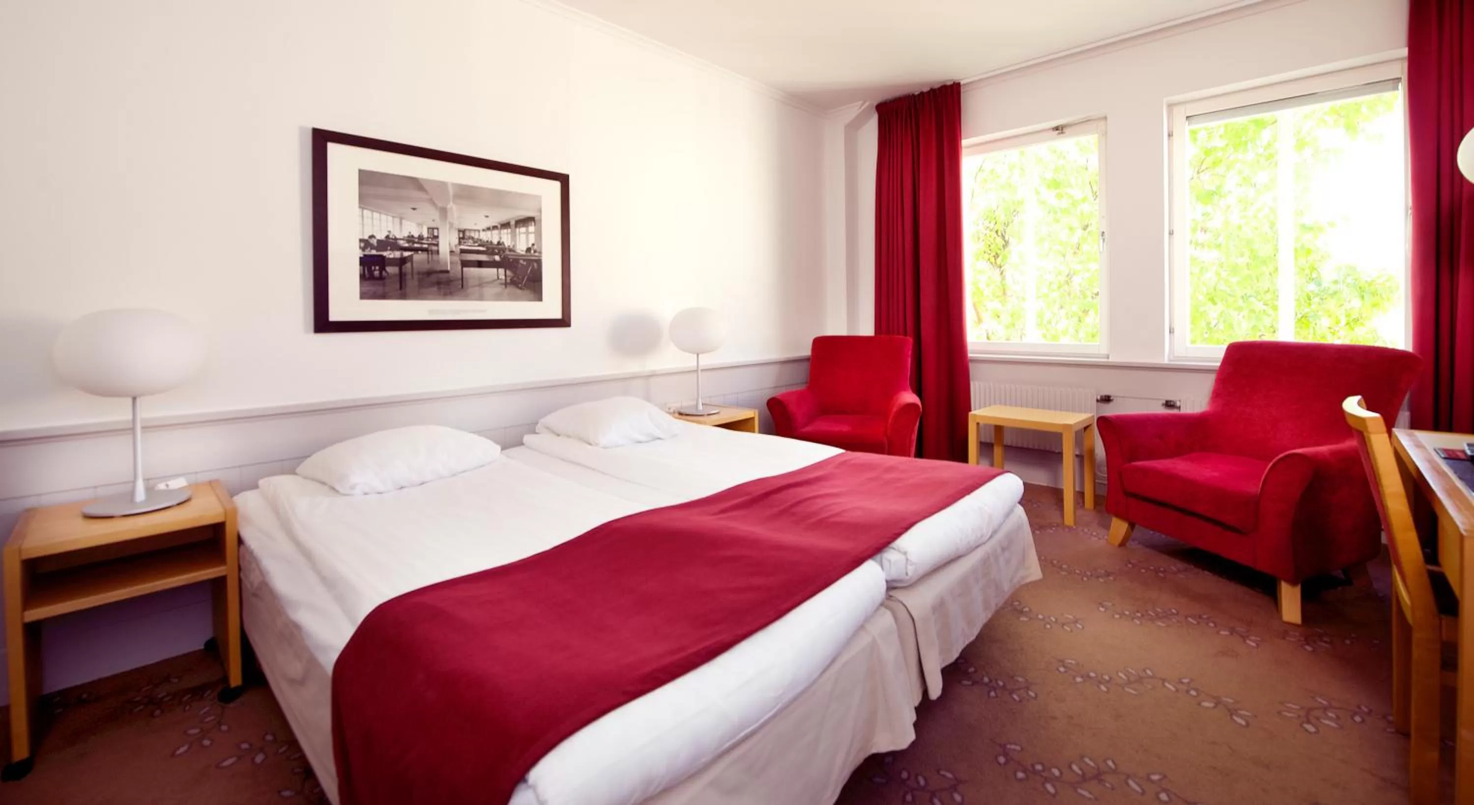 Bed in Clarion Collection Hotel Bolinder Munktell