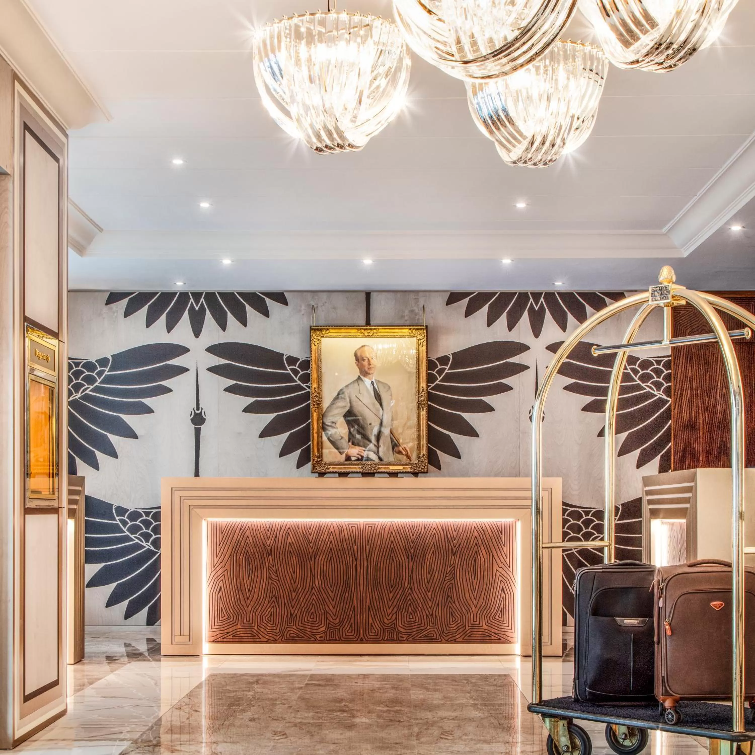 Lobby or reception in Hotel Bristol