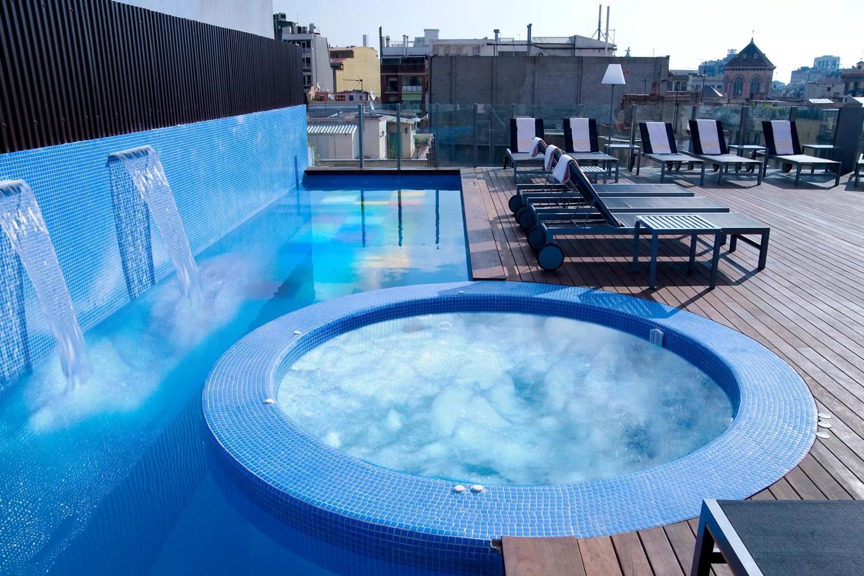 Balcony/Terrace in Axel Hotel Barcelona - Adults Only
