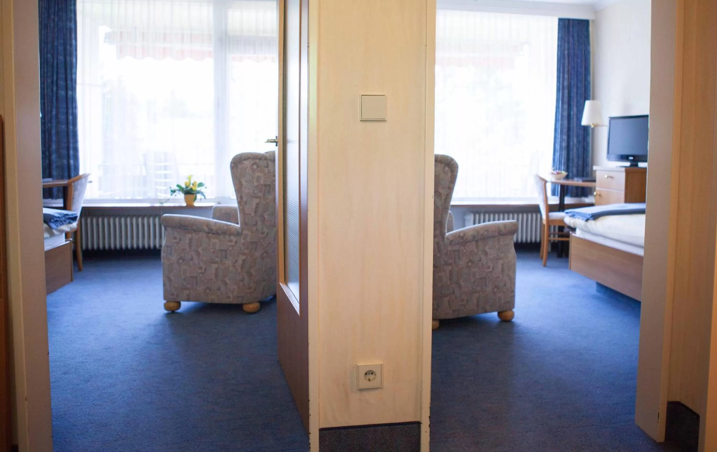 Bed in VitalHotel Ascona