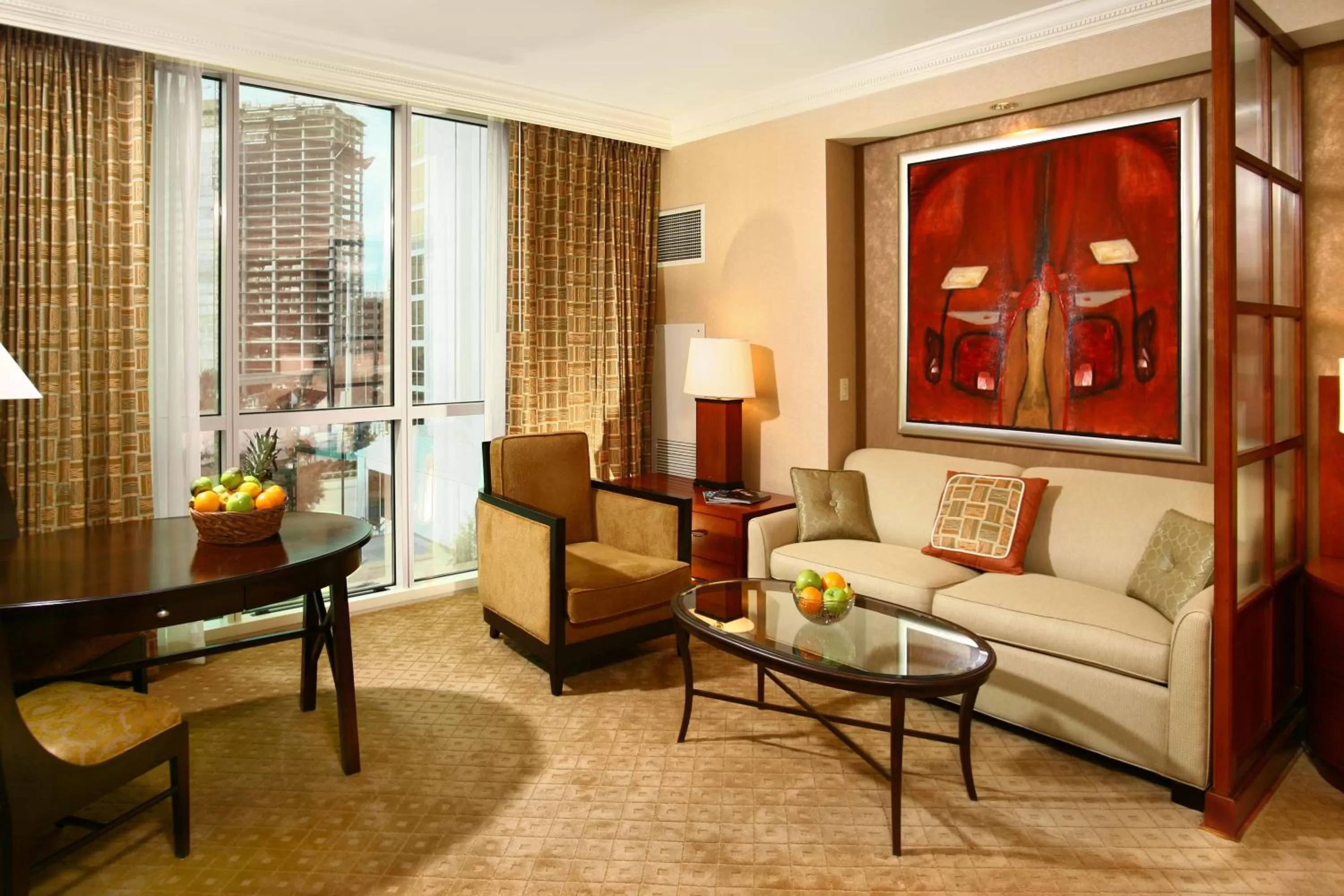 Living room in Luxury Suites International at The Signature