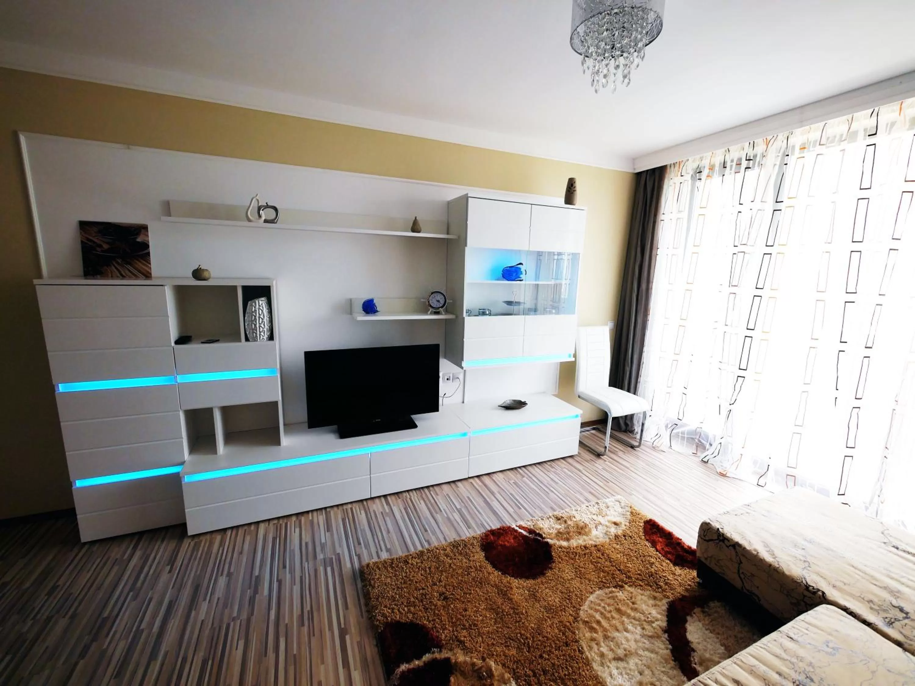 Bed in APART-HOTEL Stamopolu Lux с изглед към морето