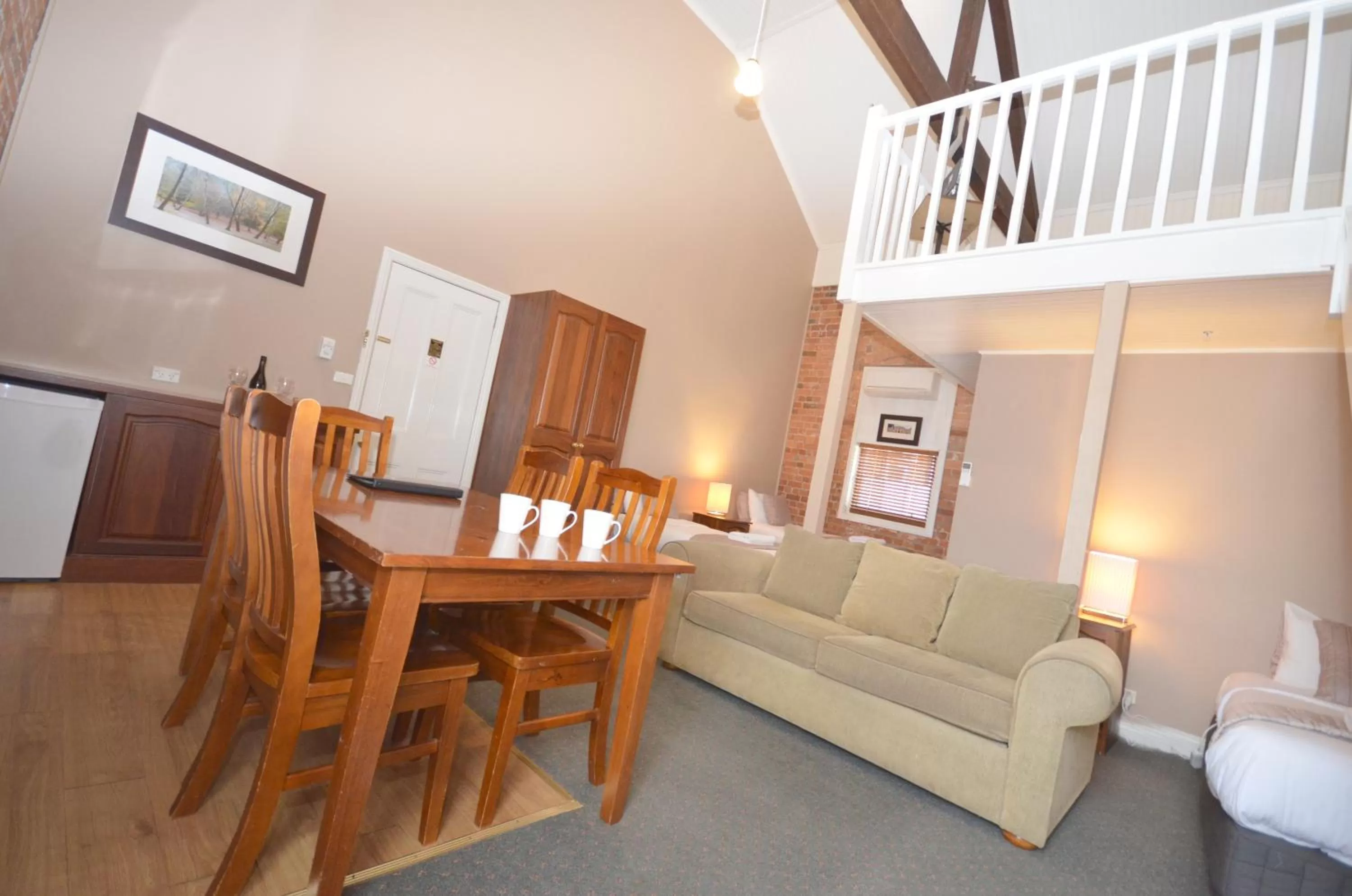 Seating area in Central Springs Inn