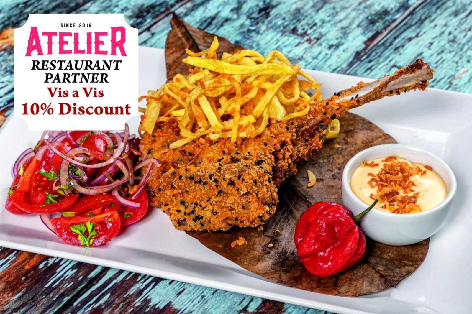 Restaurant/places to eat in La Strada Boutique Villa