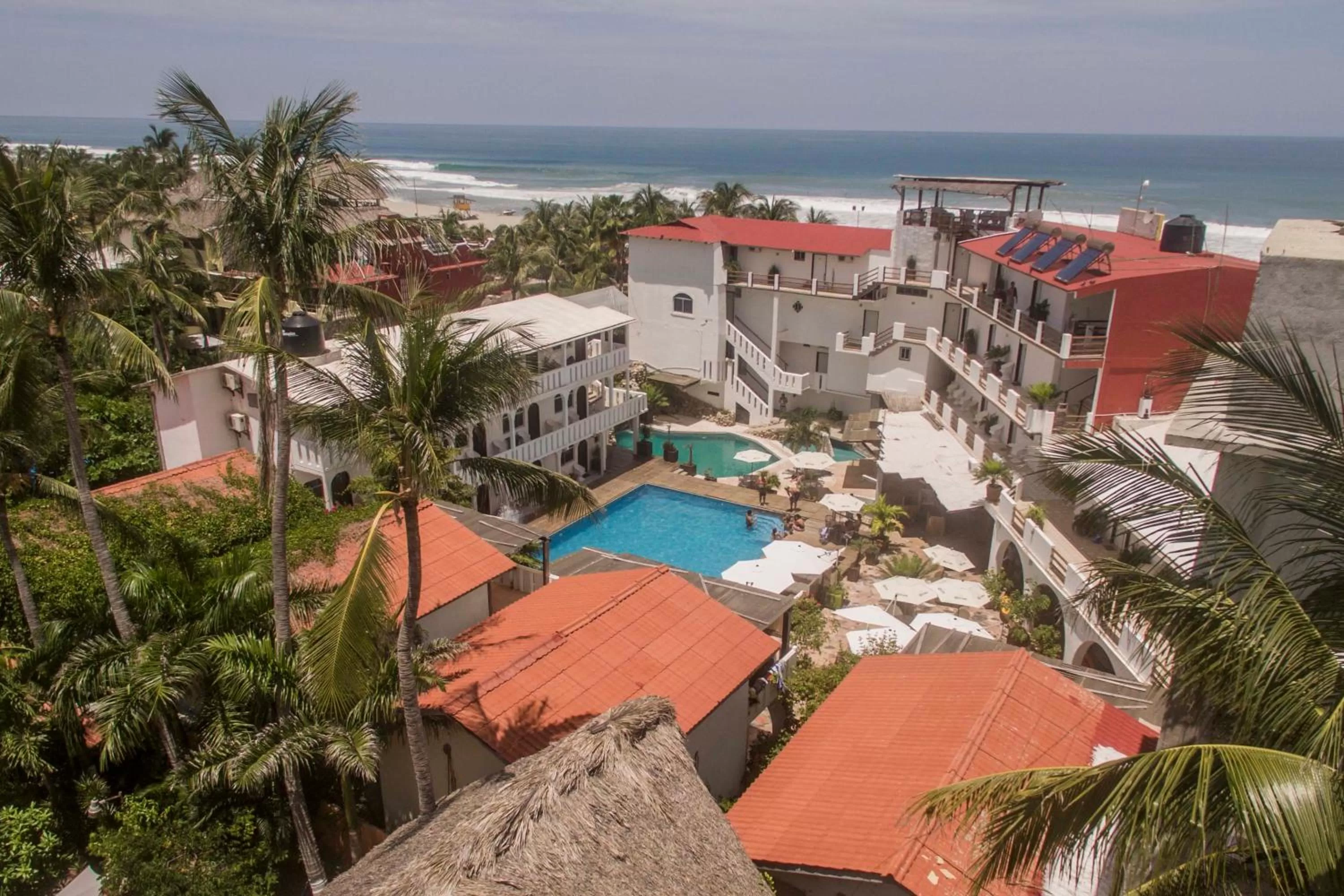 Bird's eye view in Bungalows Zicatela