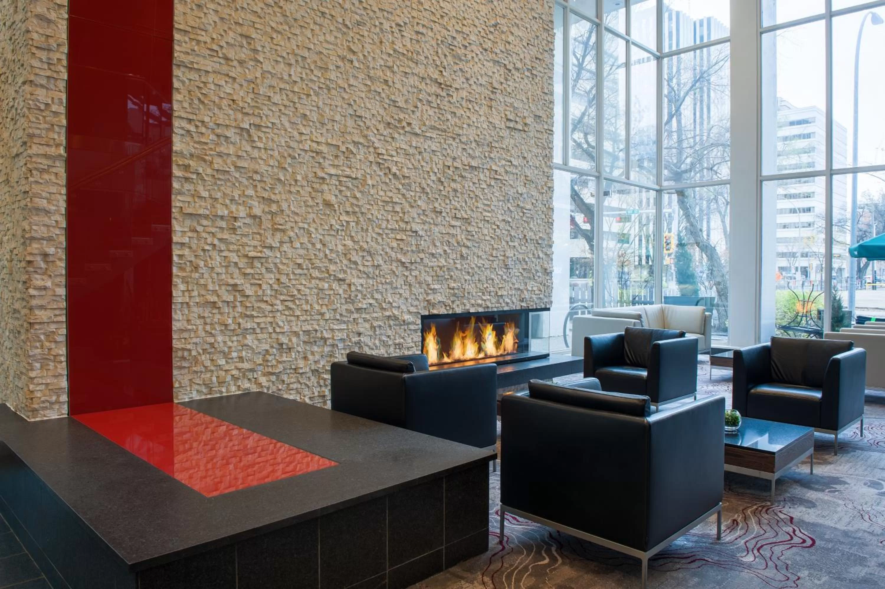 Communal lounge/ TV room in Matrix Hotel