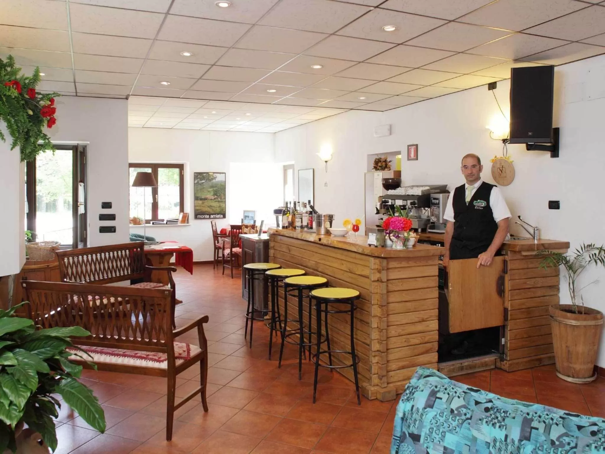 Lobby or reception in Albergo Le Macinaie - Monte Amiata