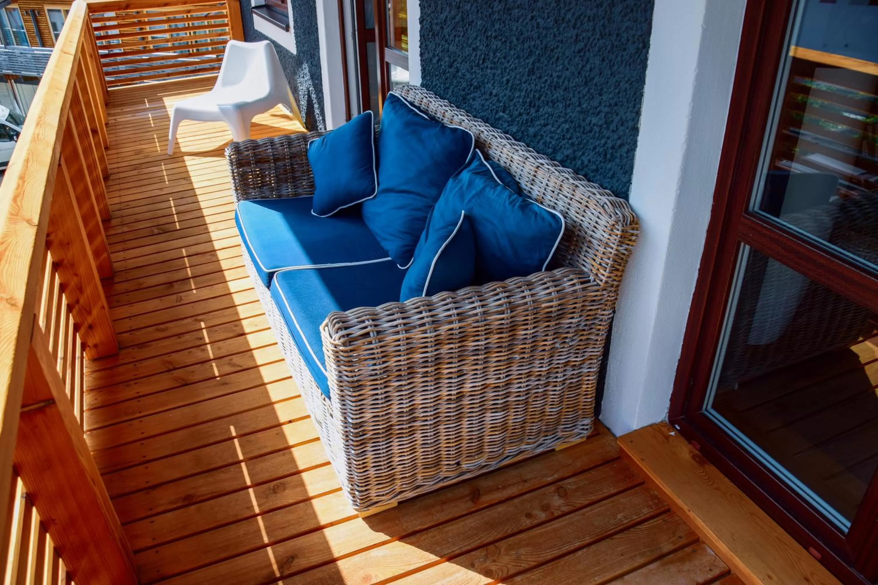 Balcony/Terrace in Sauna & Whirlpool - ALPENLIEBE APARTments