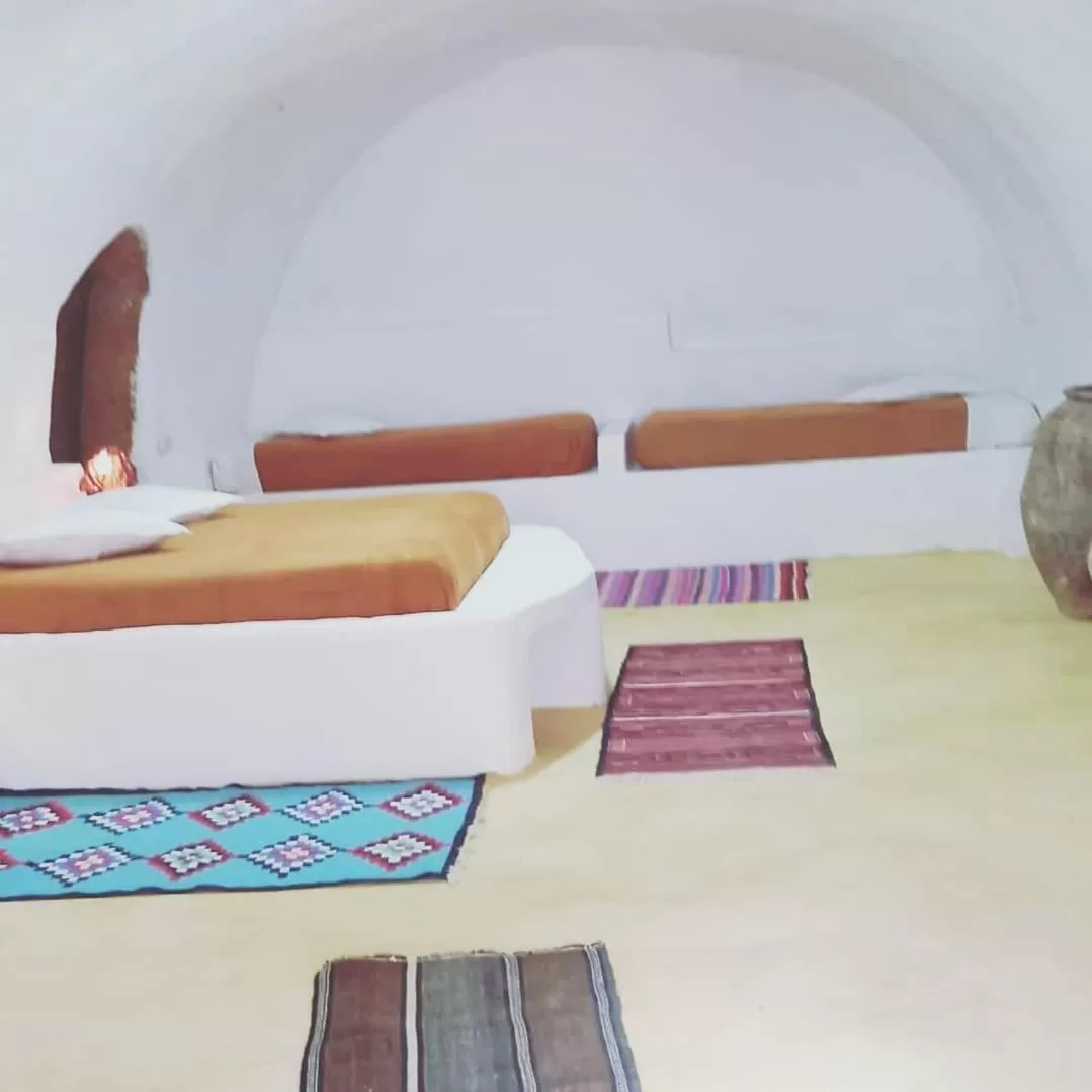 Bedroom, Bed in Au Trait d'Union Tijma Matmata