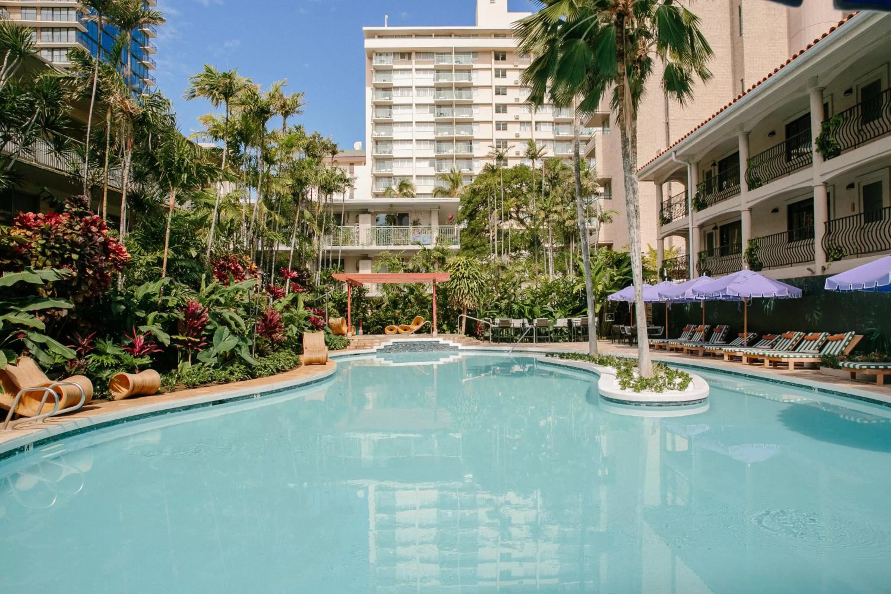 Swimming pool in Wayfinder Waikiki - Voted Top 10 Best Hotels in Hawaii!