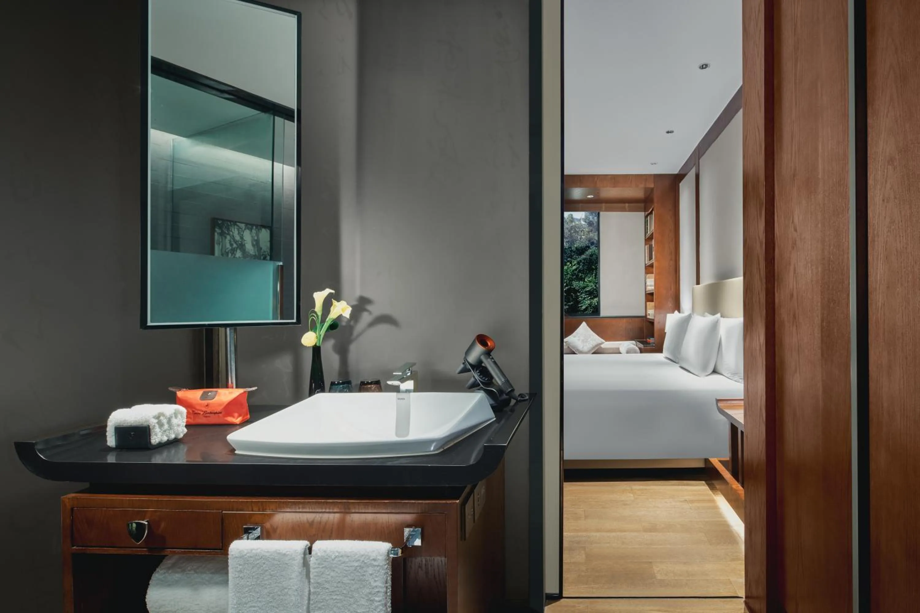 Bed in Tonino Lamborghini Hotel Suzhou