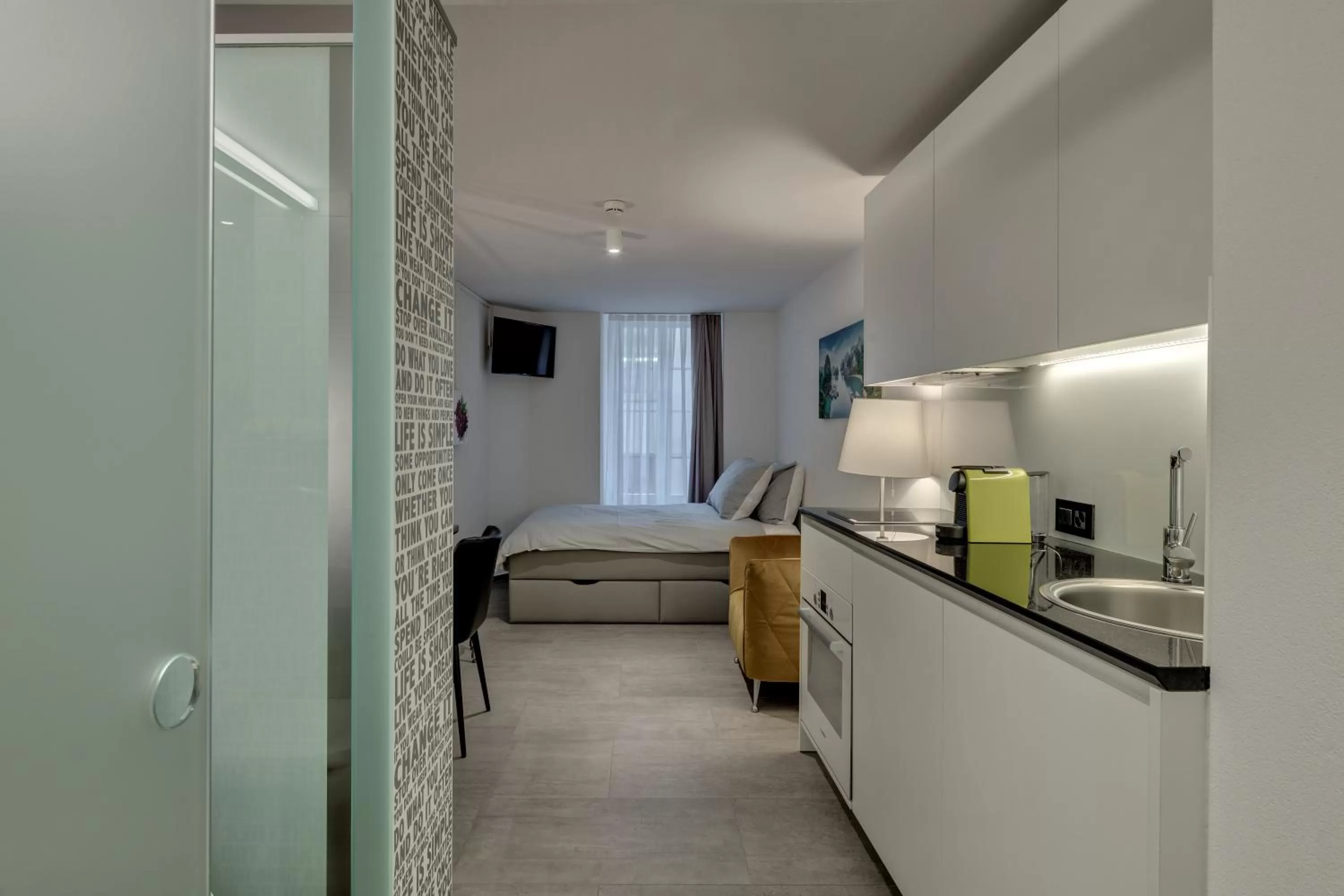 Kitchen or kitchenette in smartroom The Residence la Cittadella Baden