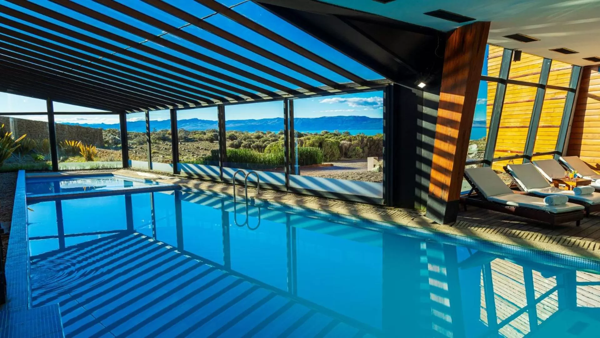 Pool view in Design Suites Calafate