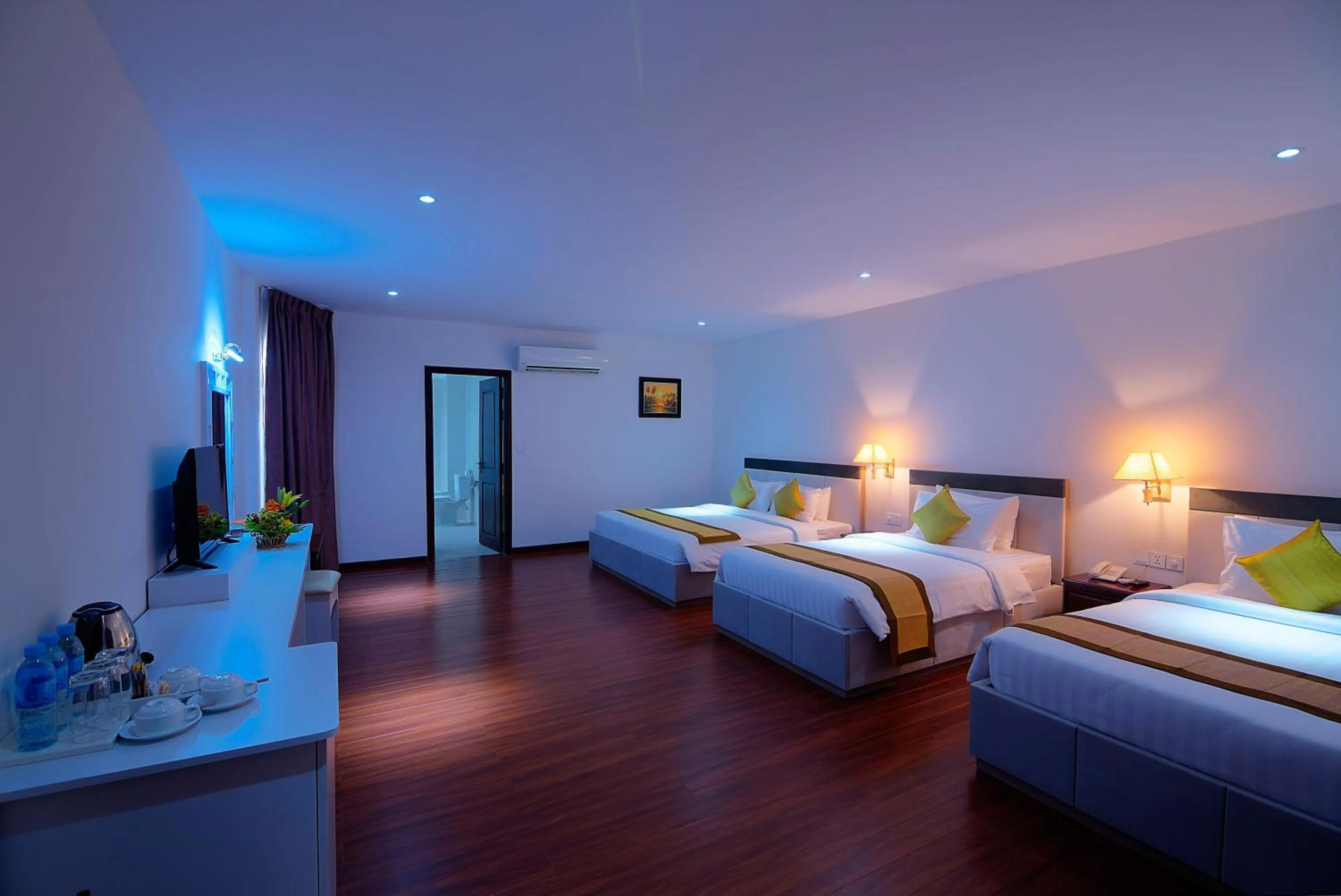 Living room, Bed in Starry Angkor Hotel