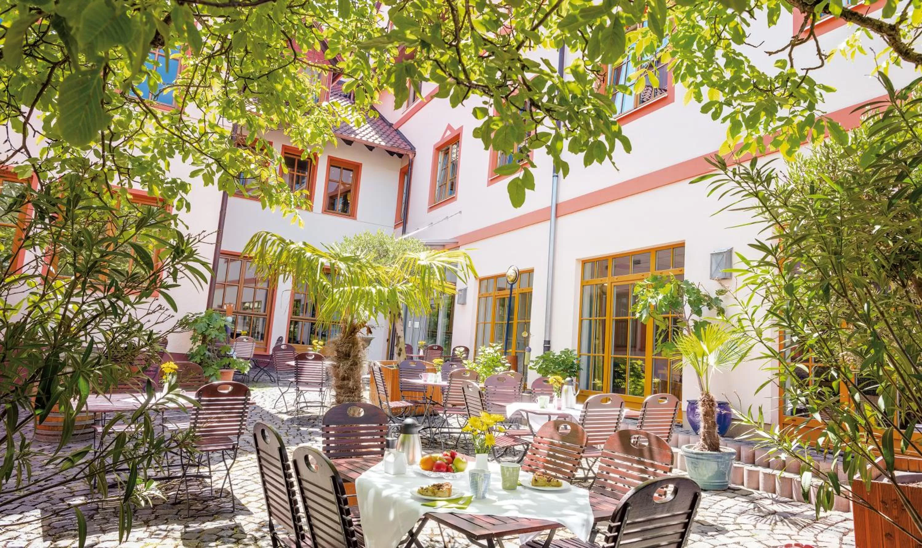 Patio in Pfalzhotel Asselheim