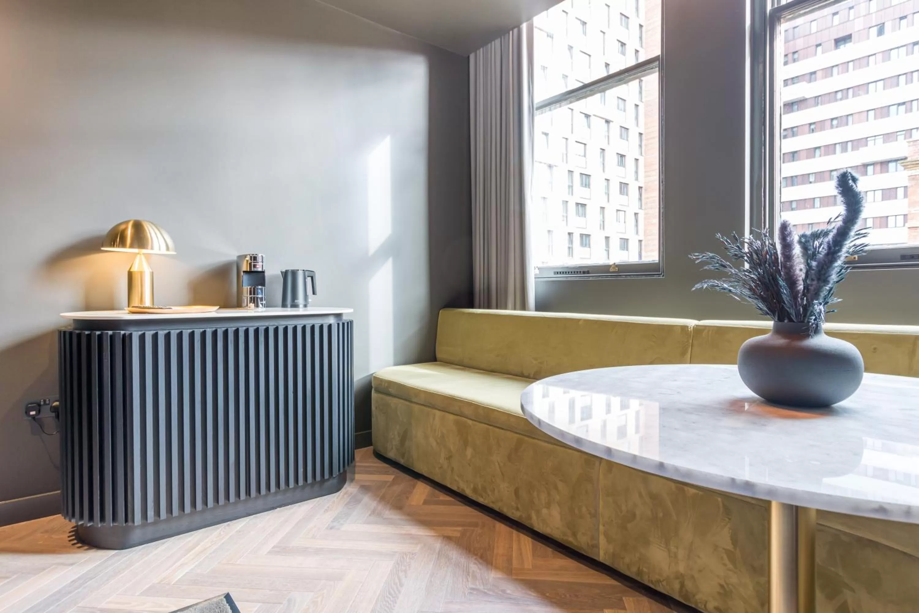Seating area, Bed in Velvet Hotel Manchester, WorldHotels Crafted