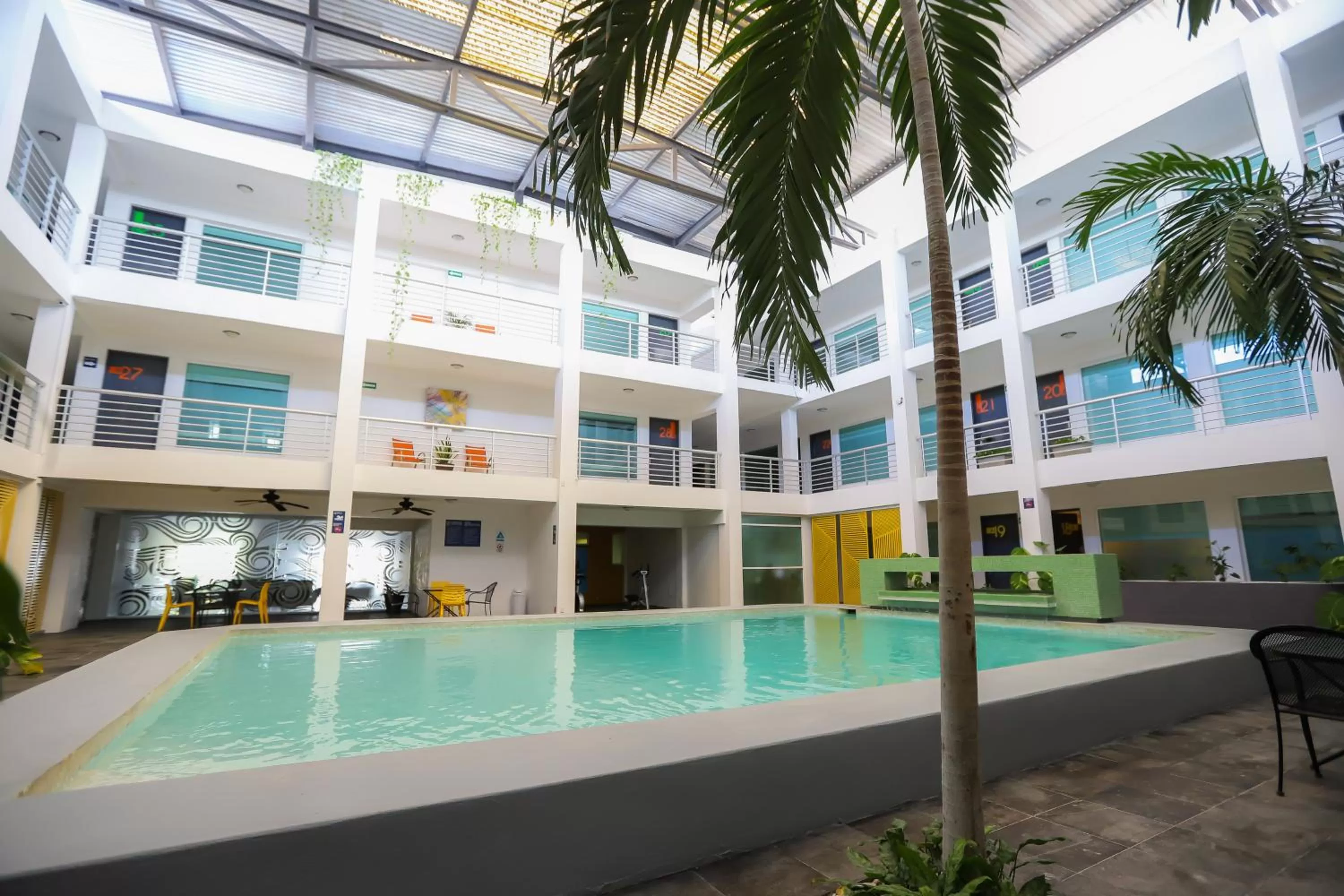 Pool view in TRYP by Wyndham Chetumal