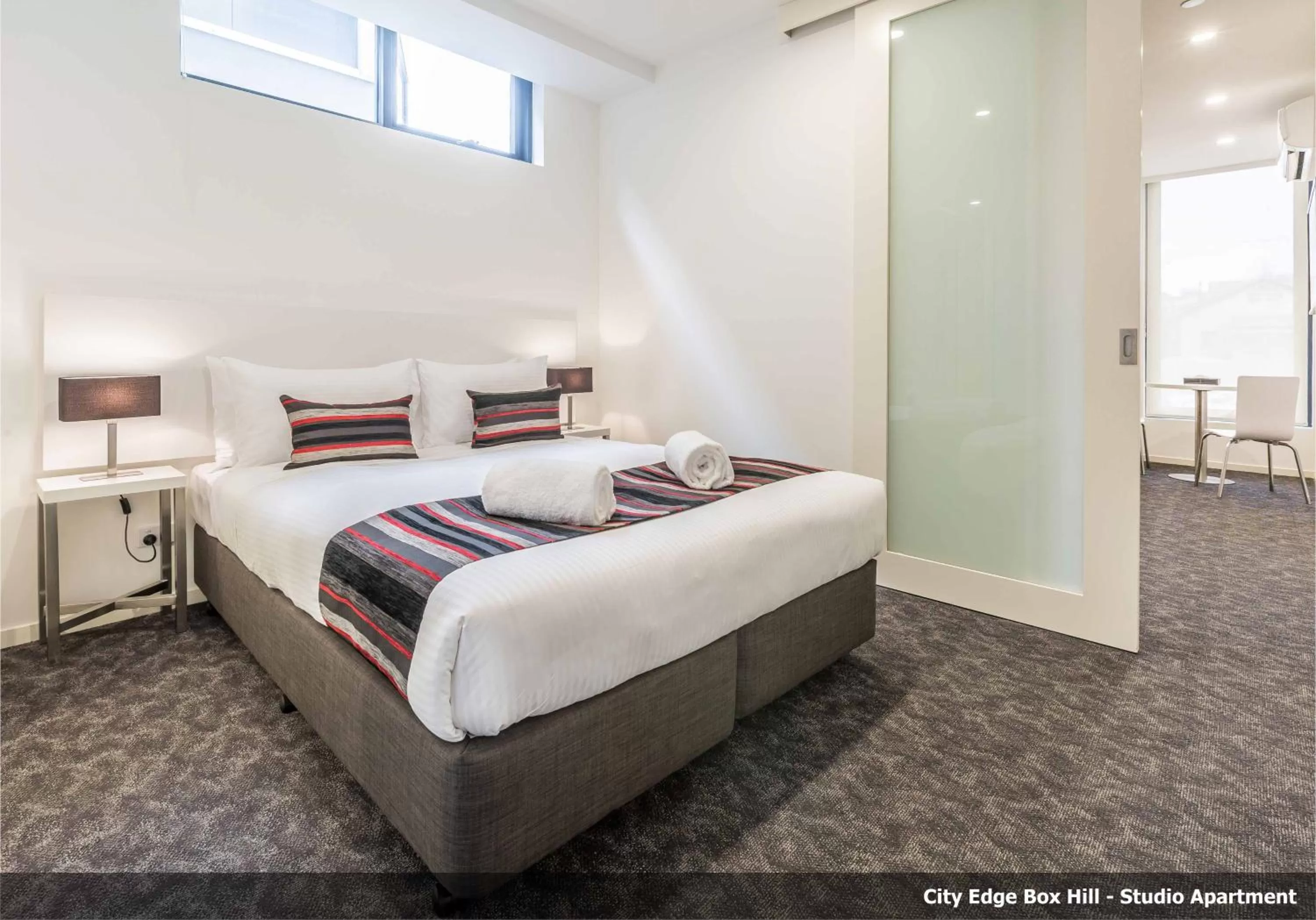Day, Bed in Comfort Apartments Box Hill