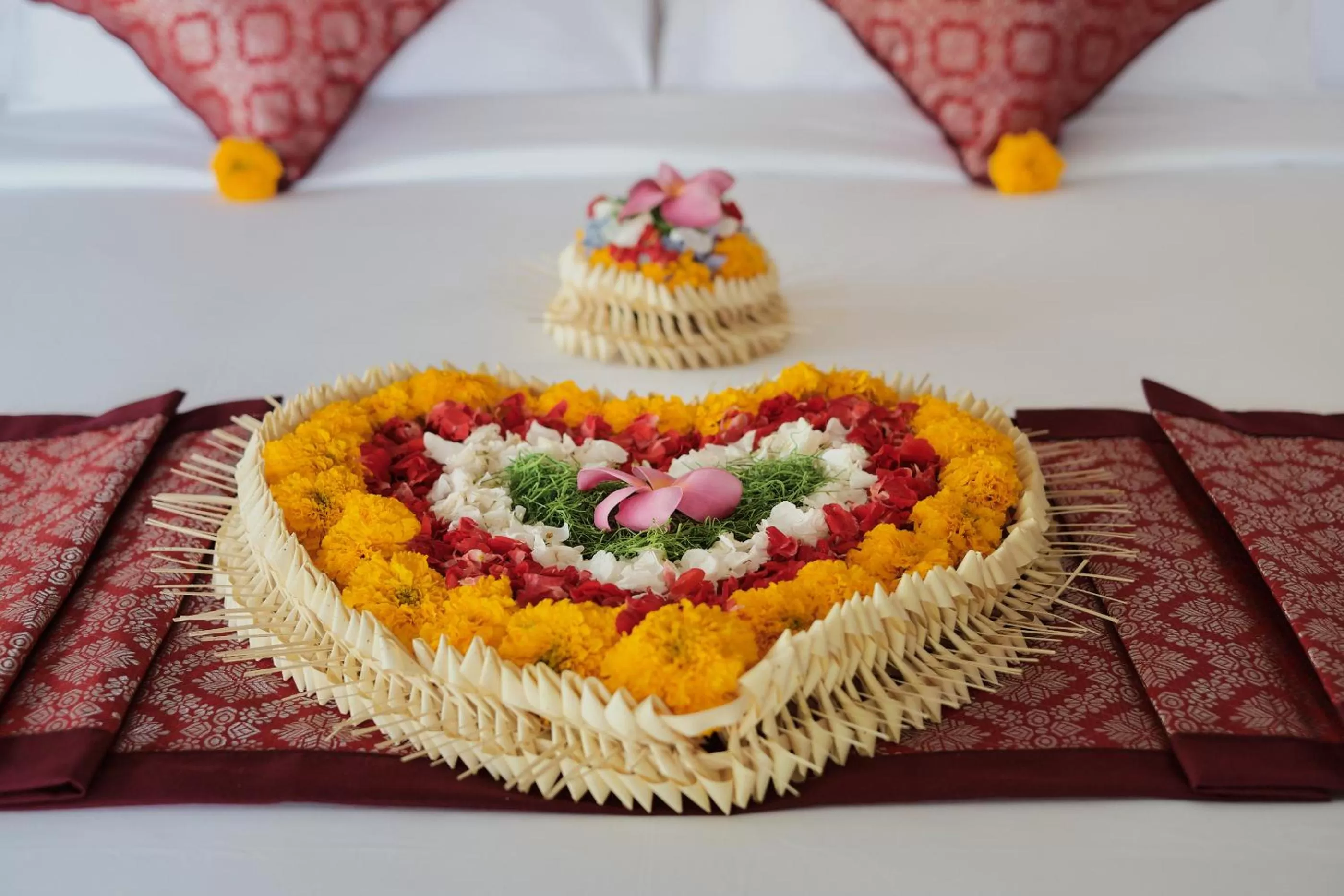 Bed in Joglo Organik Guesthouse